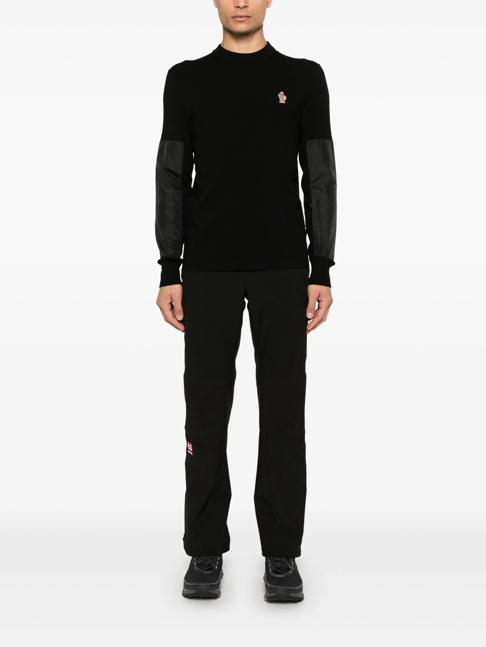 panelled sweater
