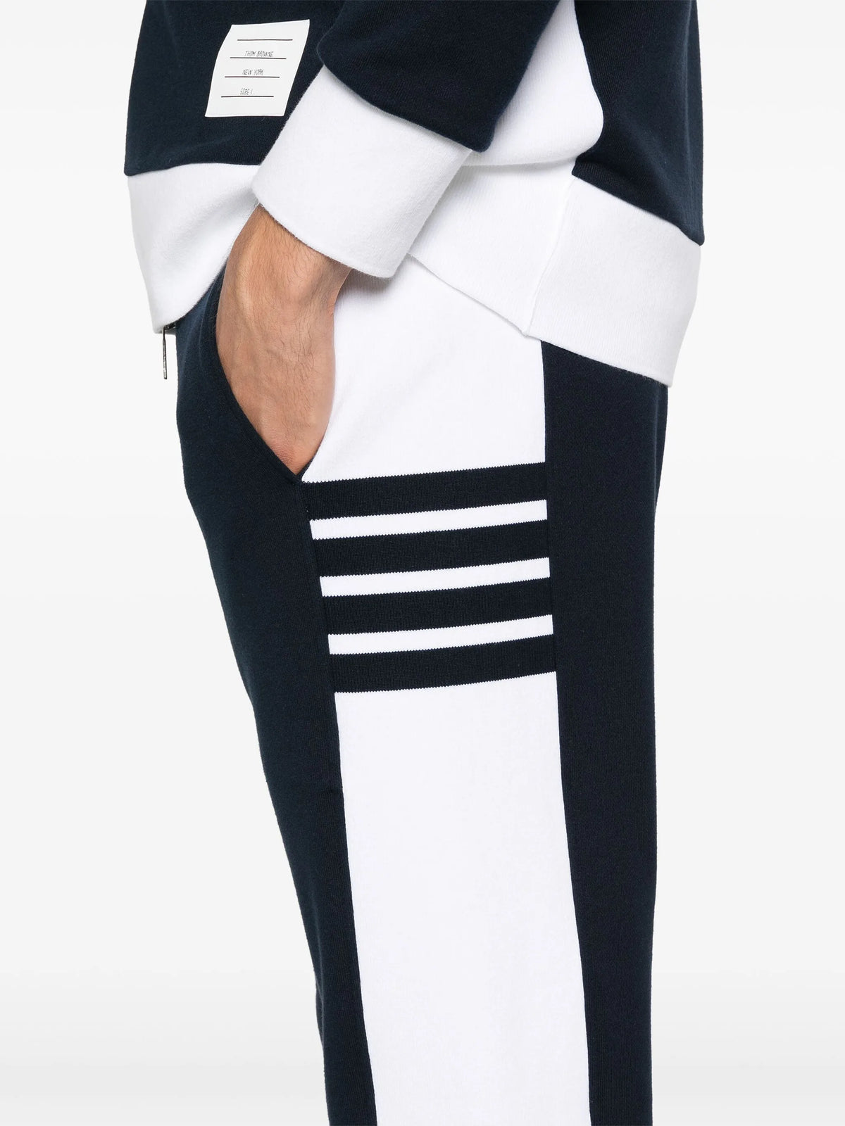 solid loopback jersey 4-Bar sweatpants