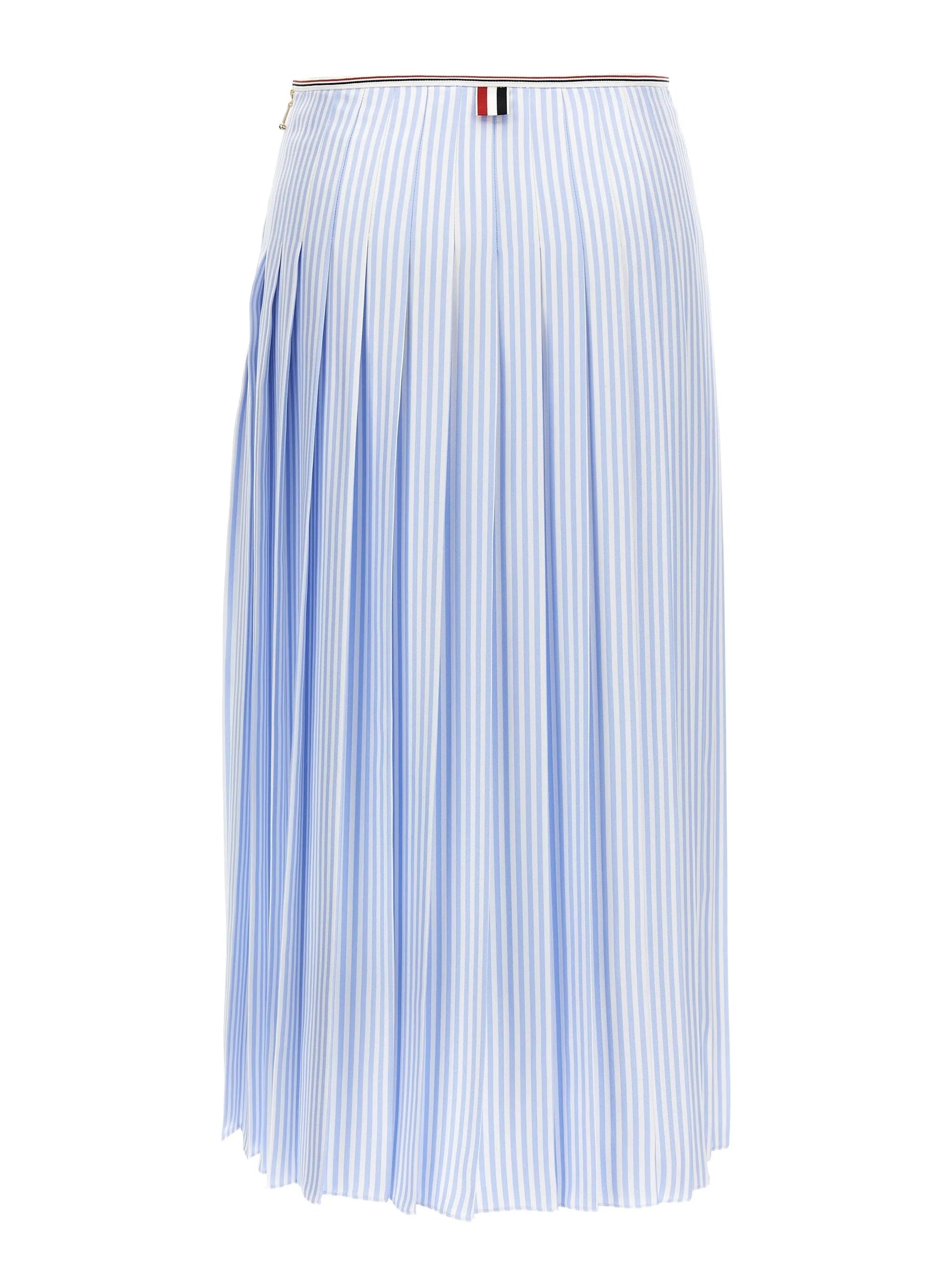 striped midi skirt