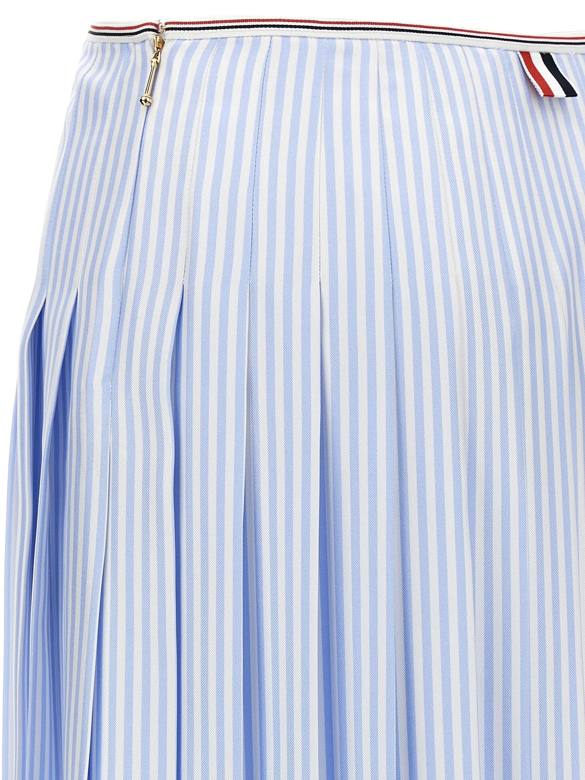 striped midi skirt