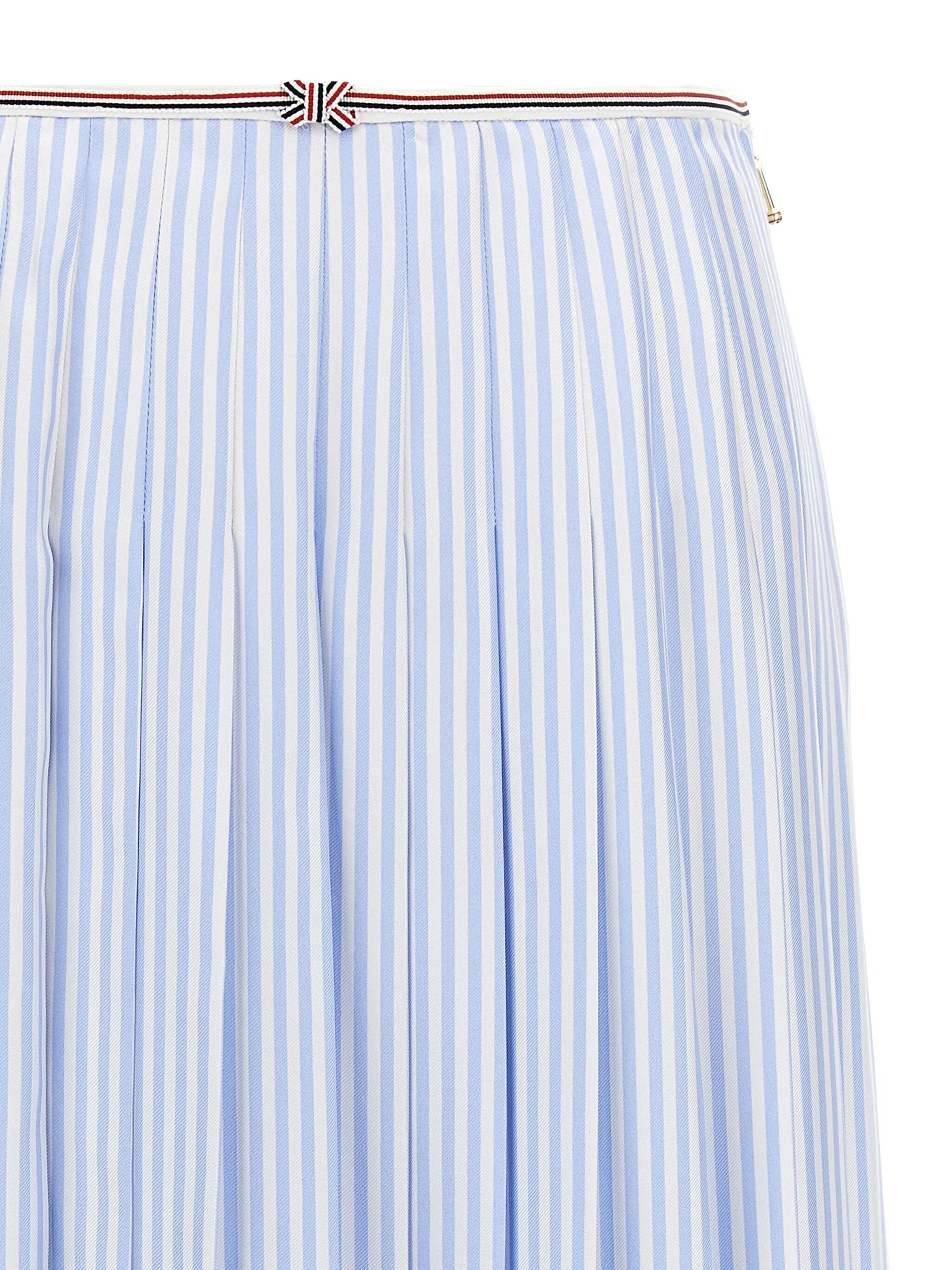 striped midi skirt