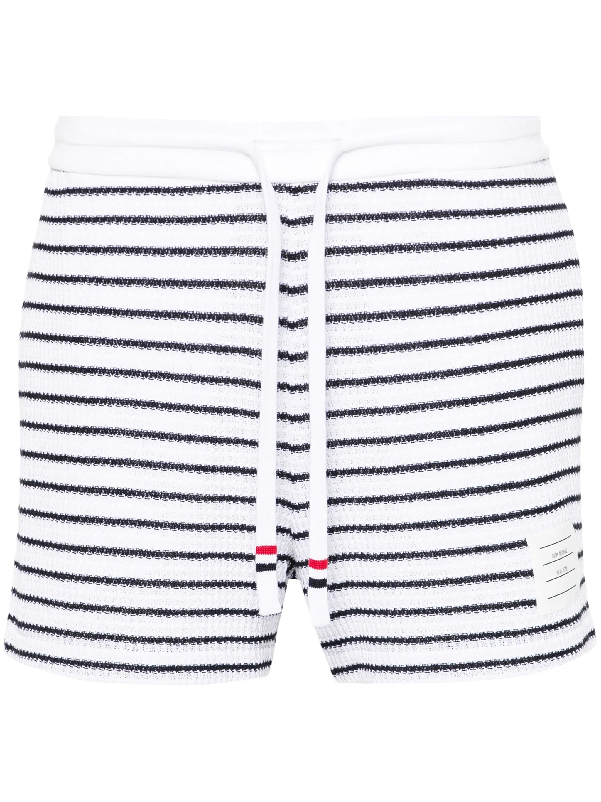striped cotton shorts