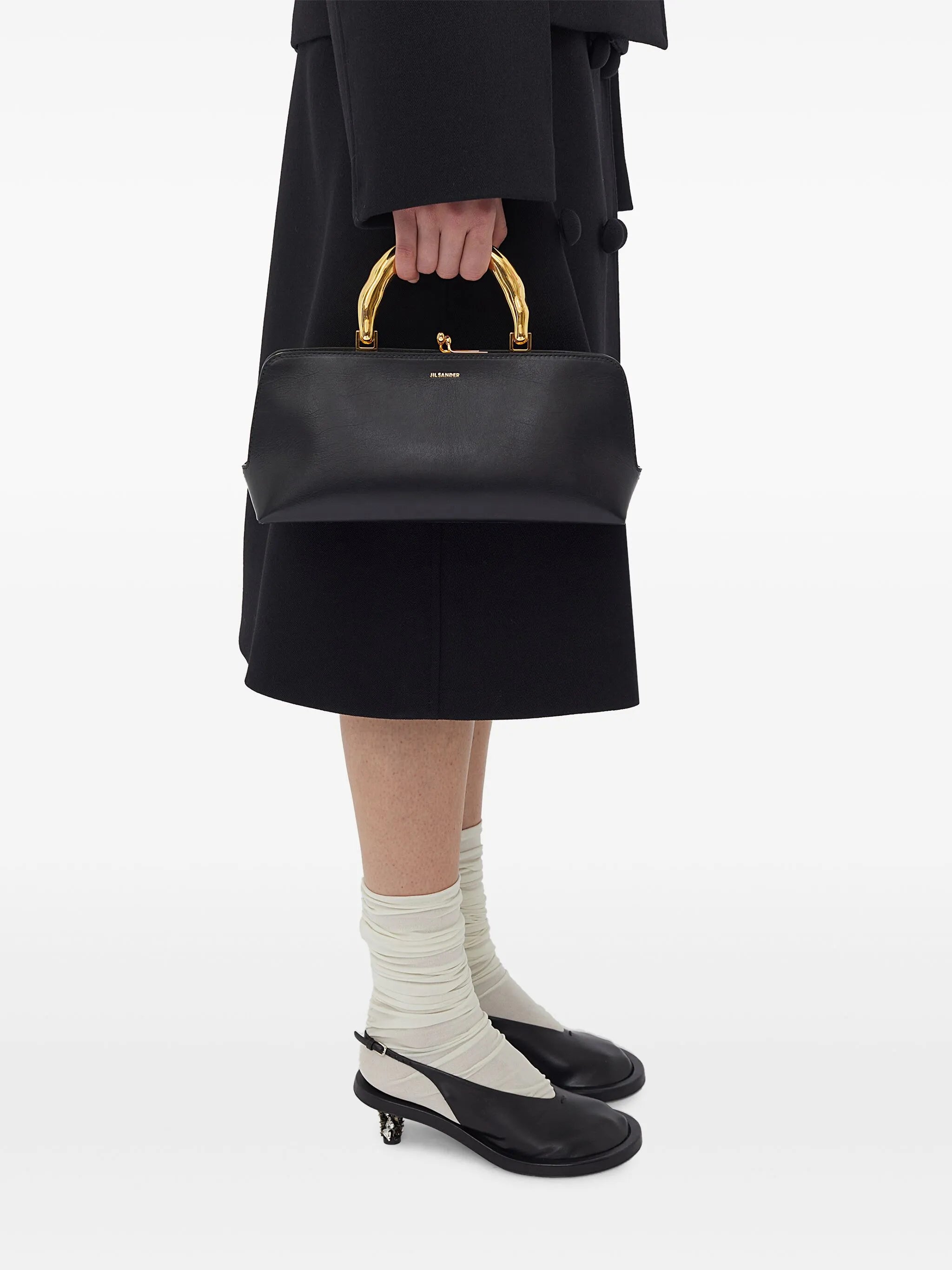 Goji small leather clutch bag