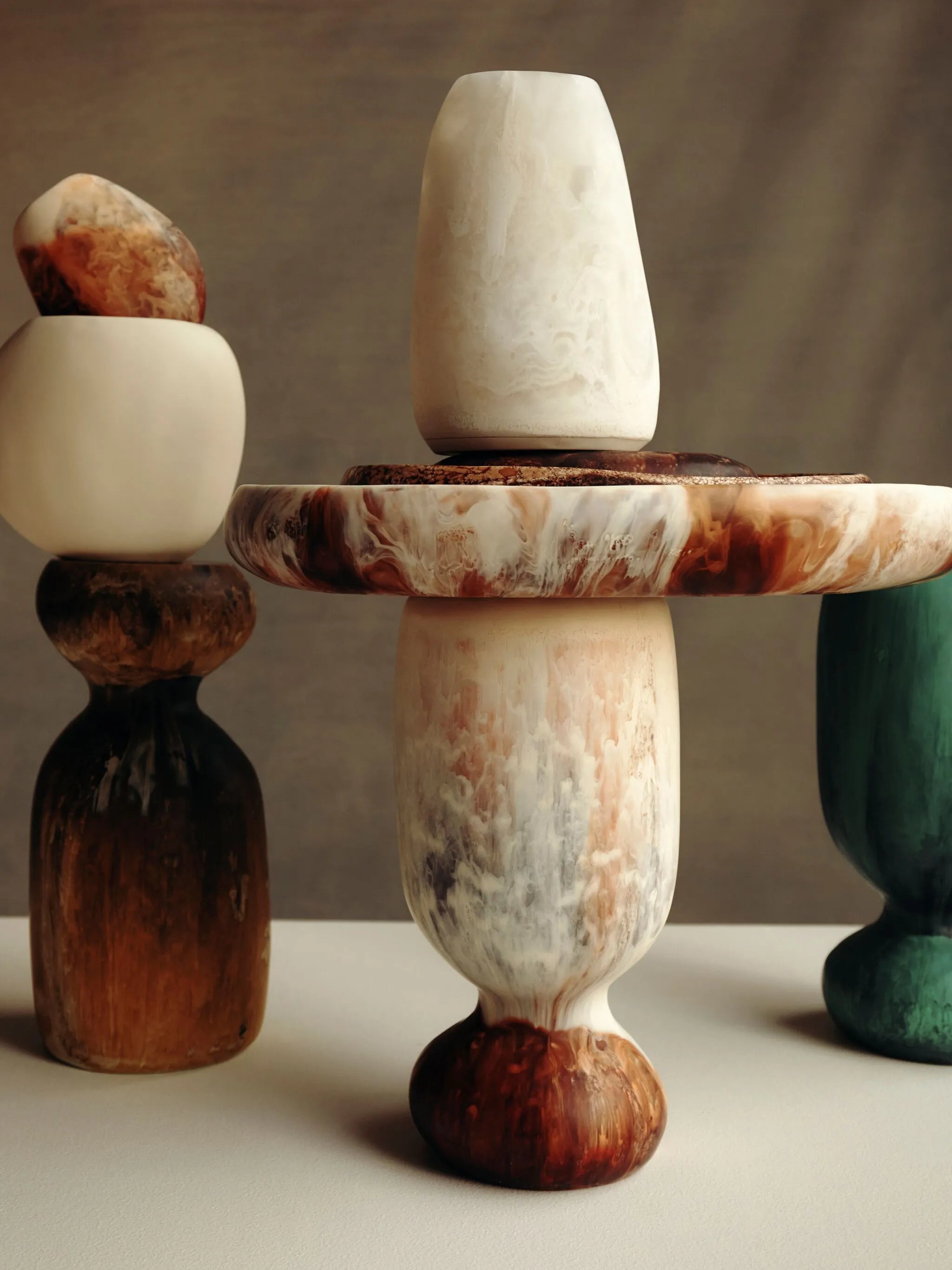 large pebble vase
