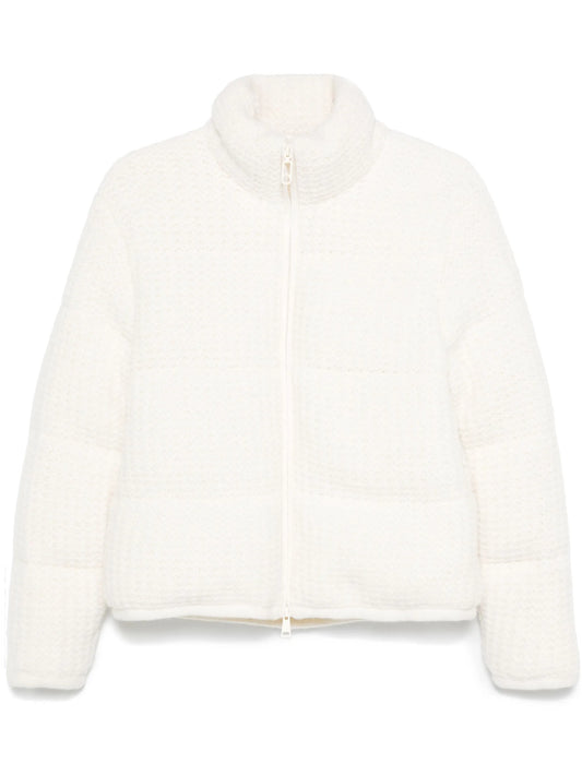 knitted puffer jacket