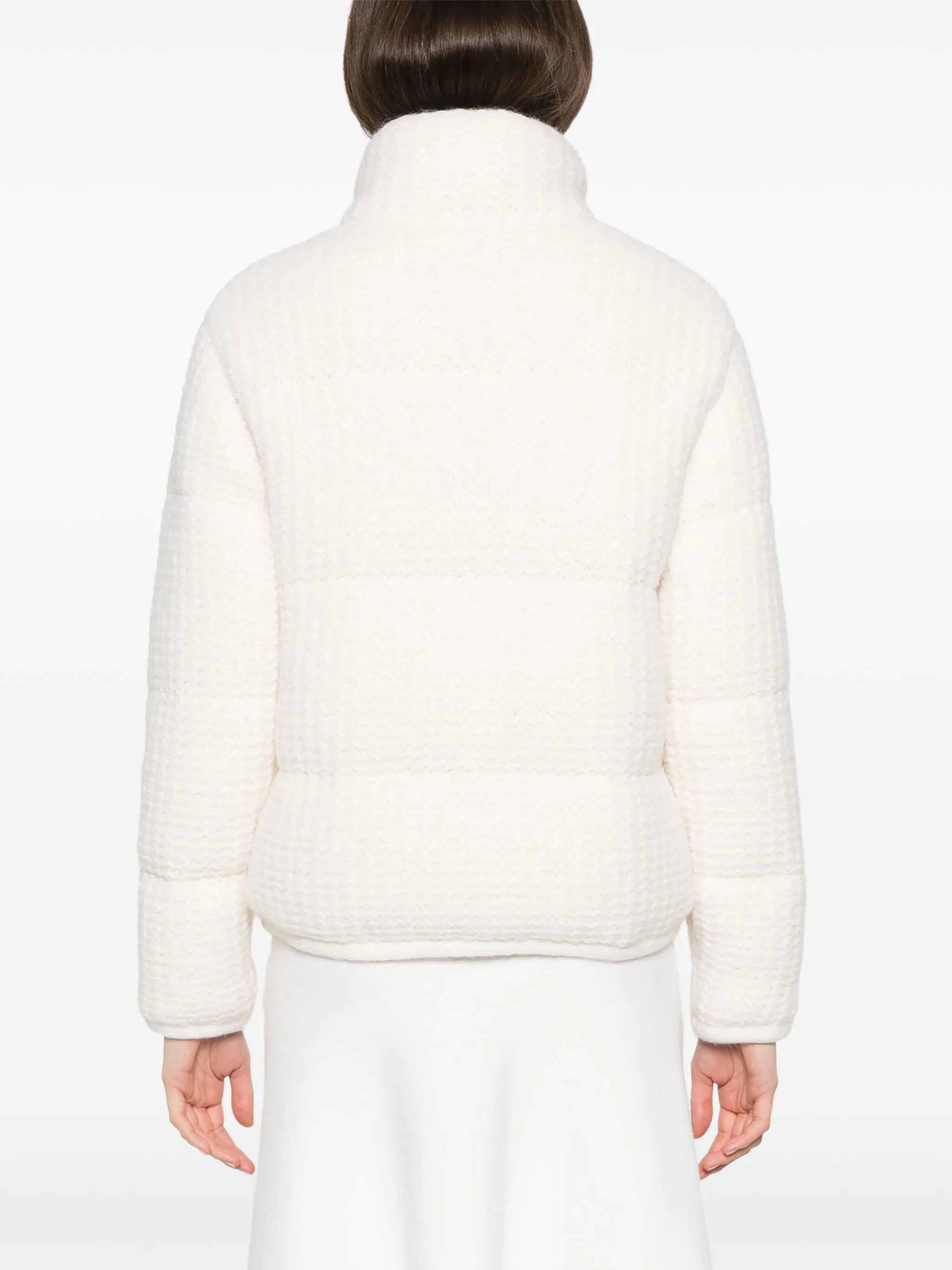 knitted puffer jacket