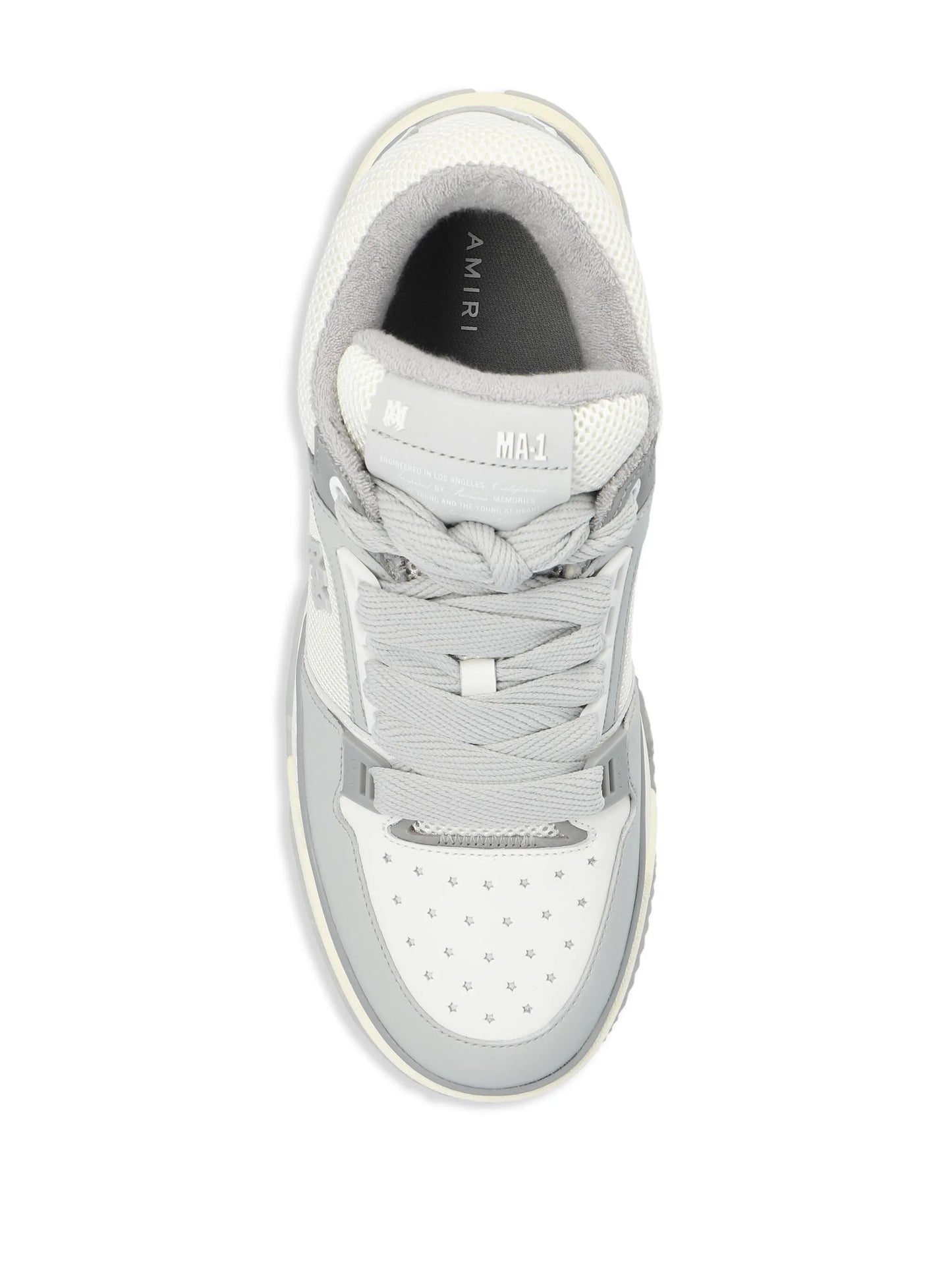 MA-1 panelled leather sneakers