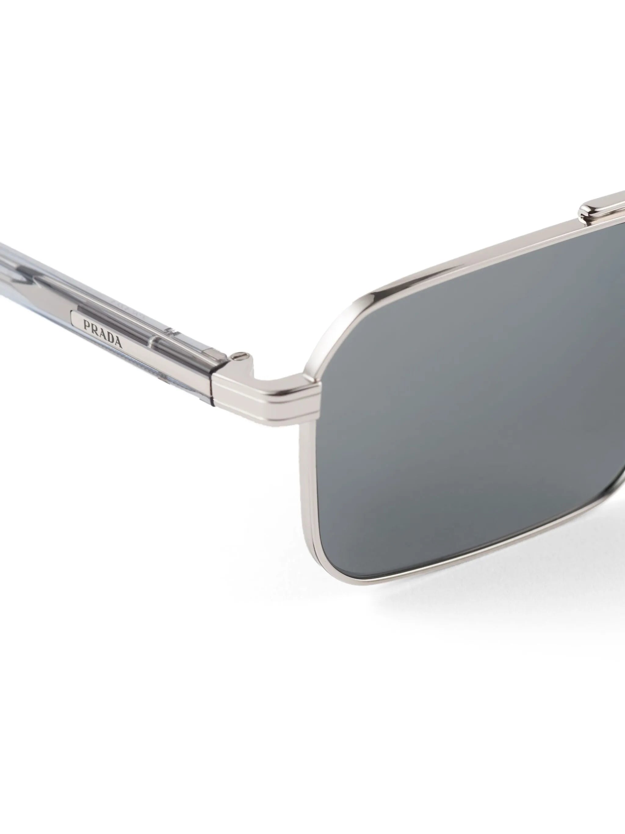 double bridge rectangle-frame sunglasses