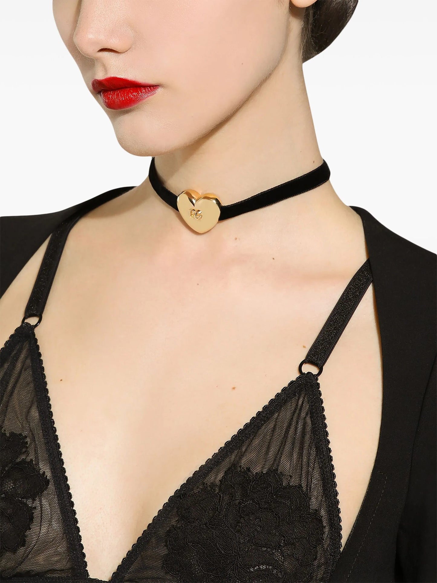 DG heart velvet bracelet