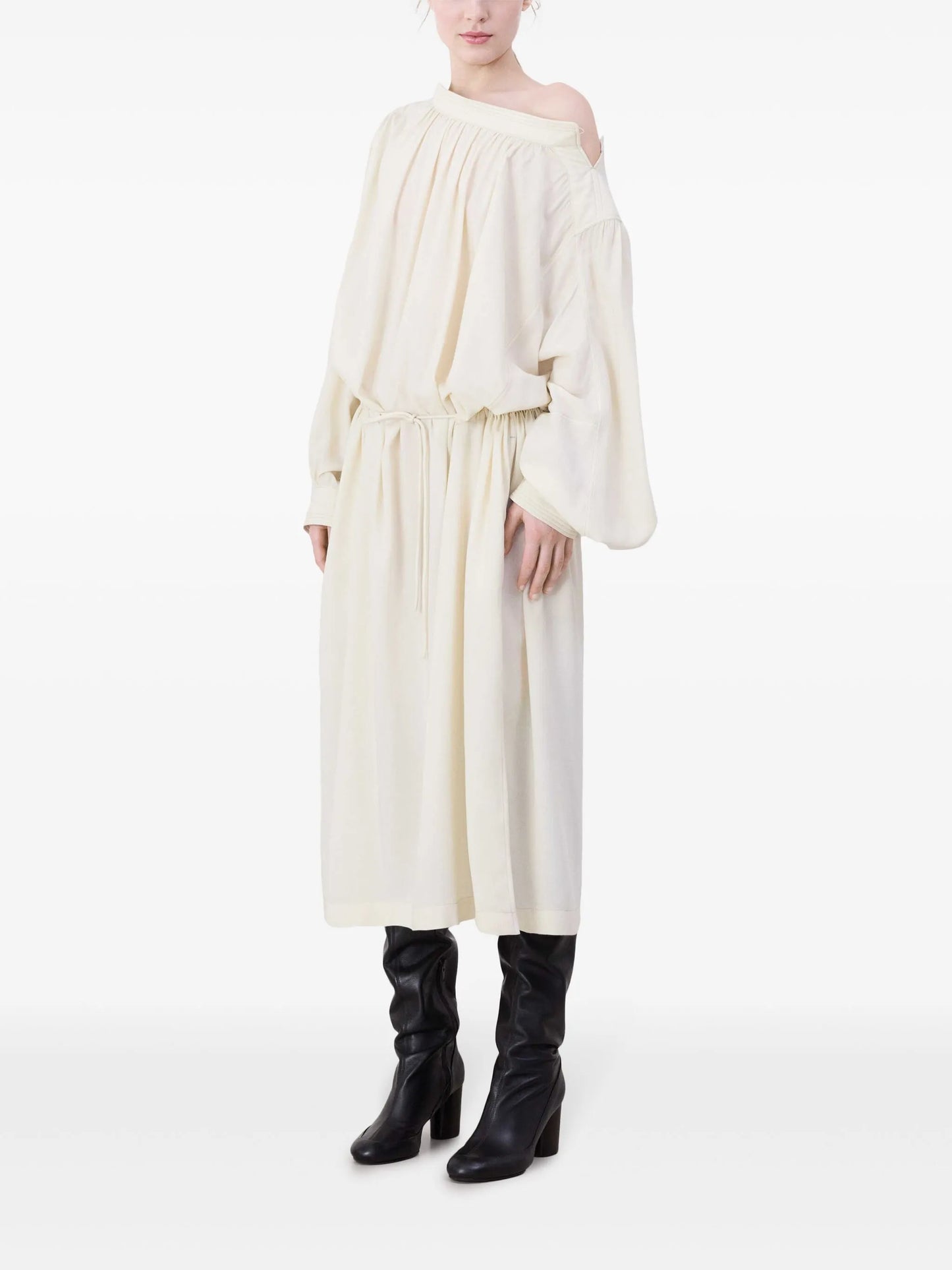 House pleated midi dress