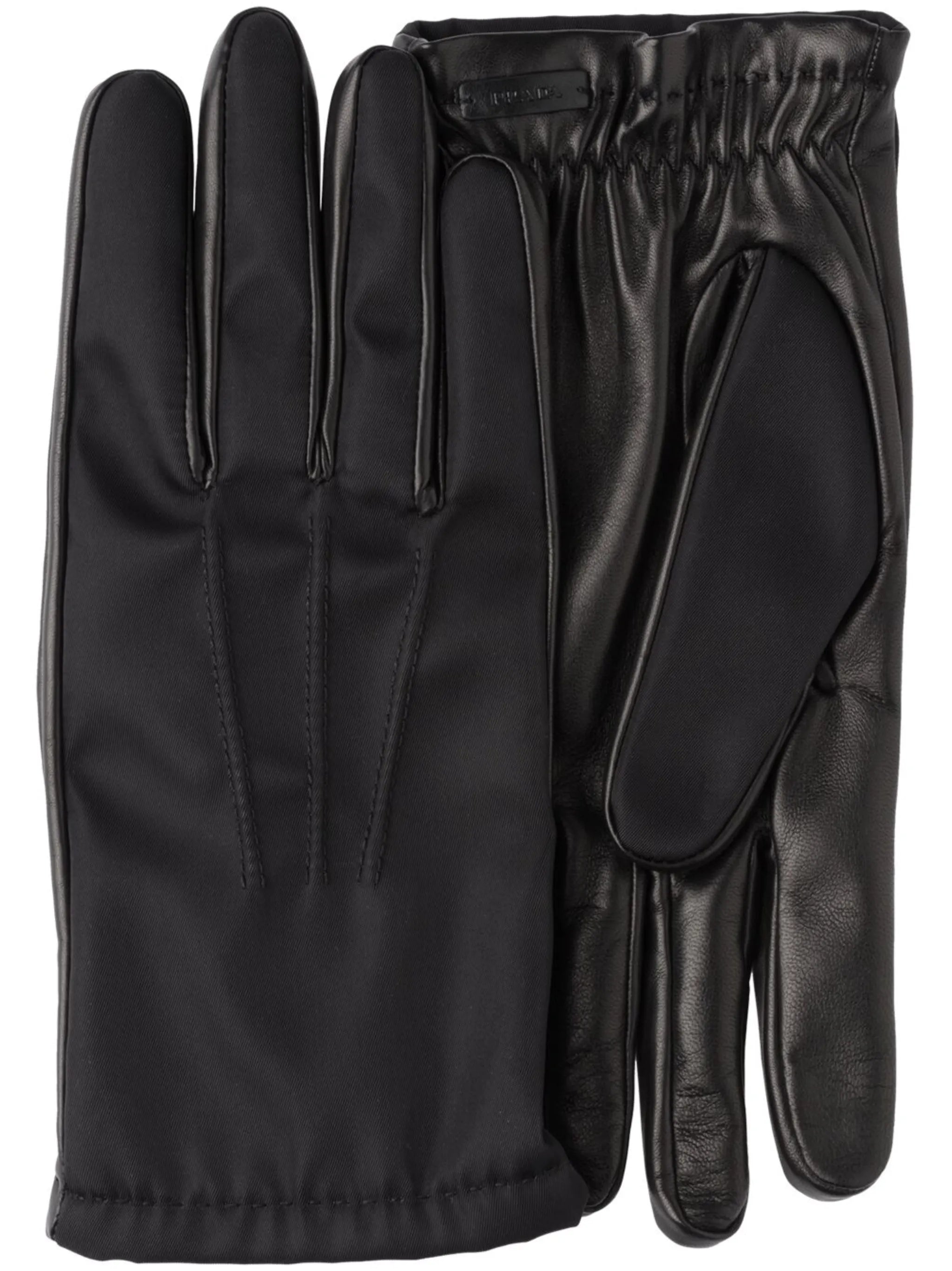 logo-plaque panelled gloves