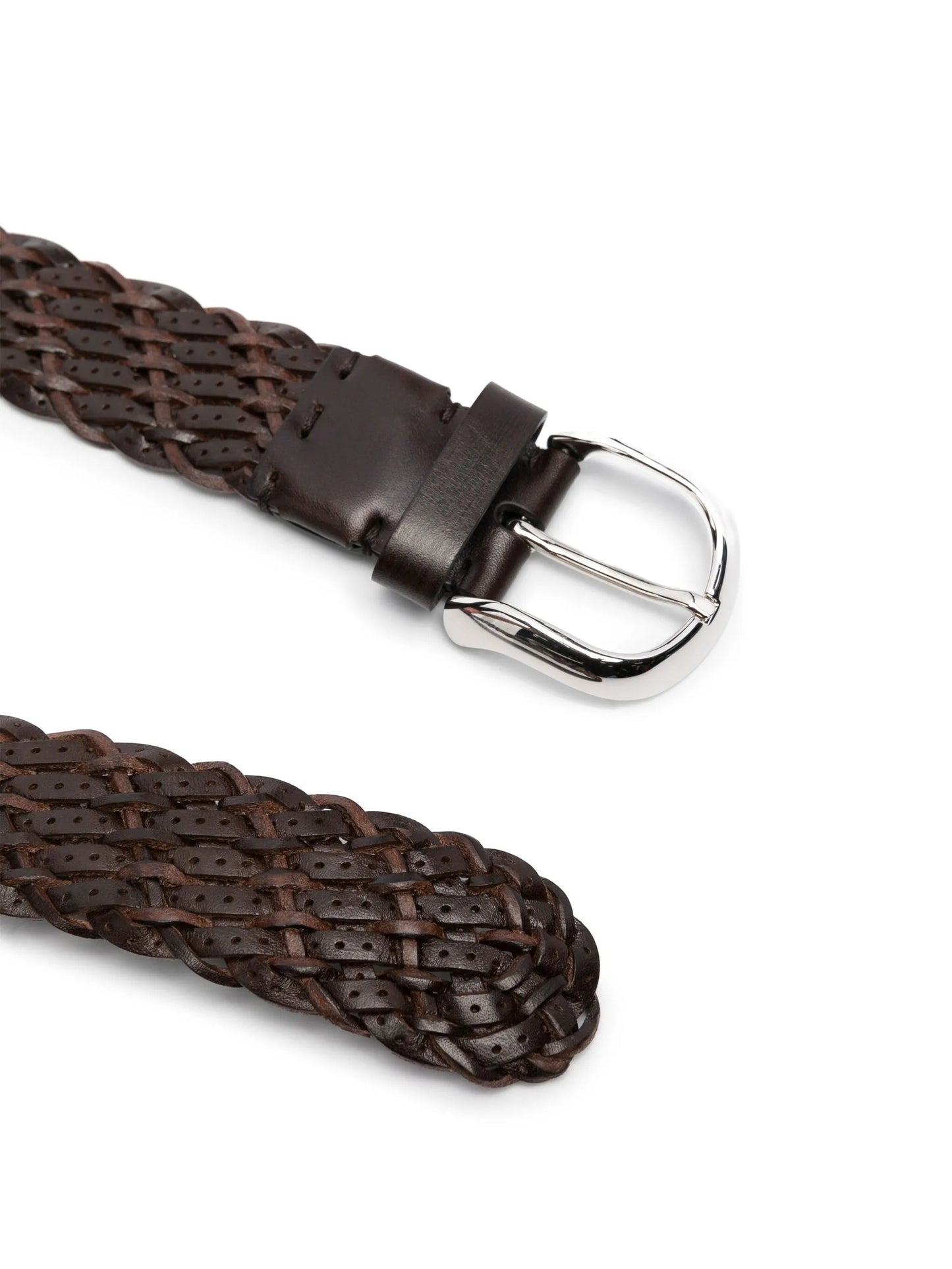 interwoven leather belt