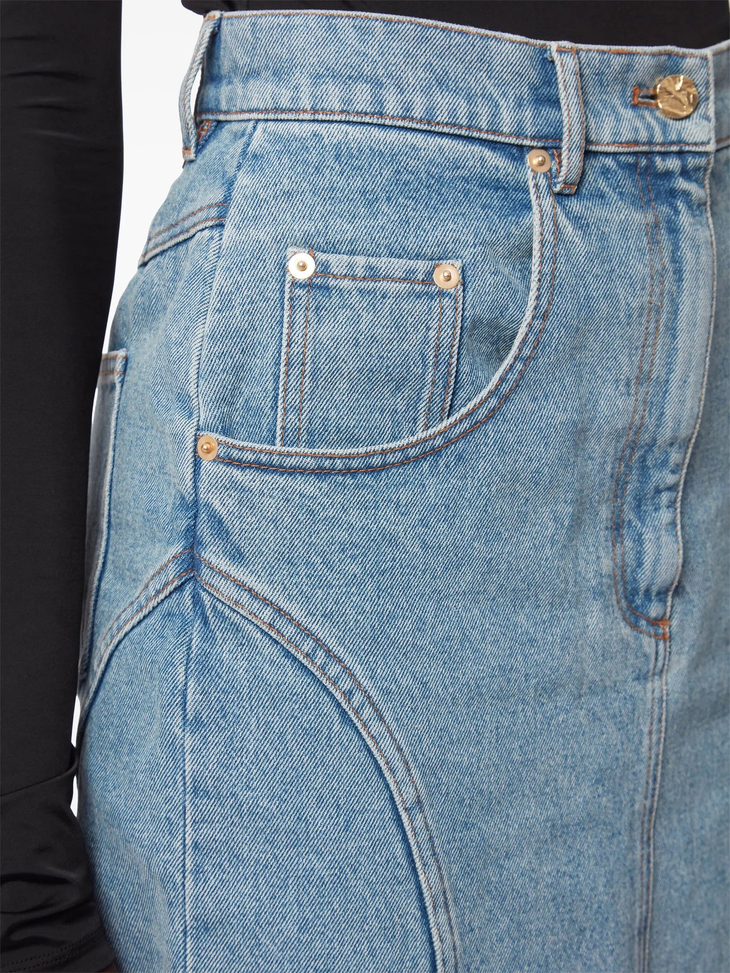 Long Denim Skirt