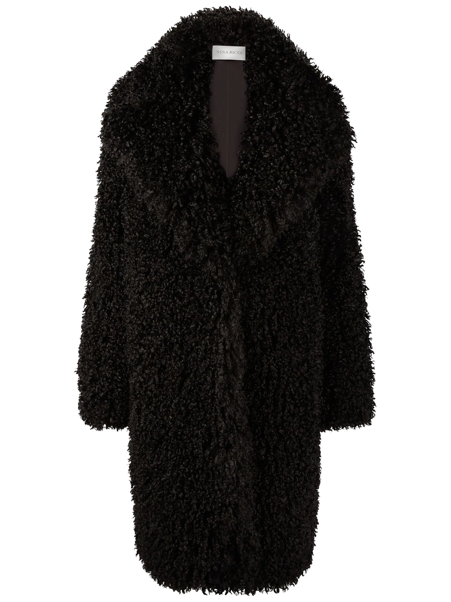 faux-fur oversized coat