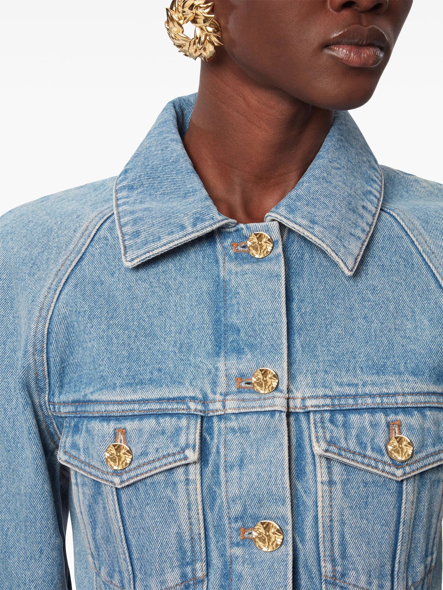peplum denim jacket