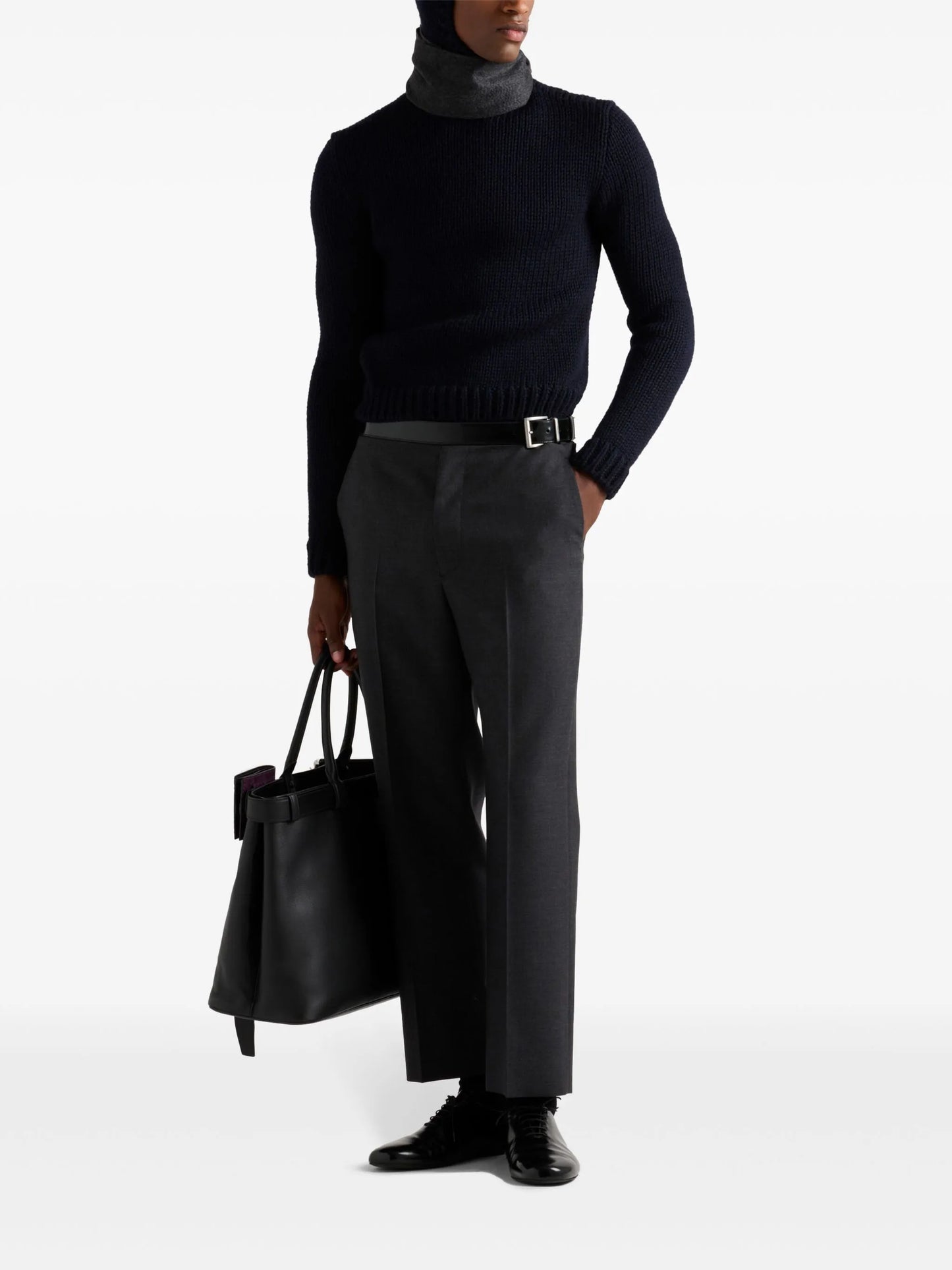 hooded wool jumper