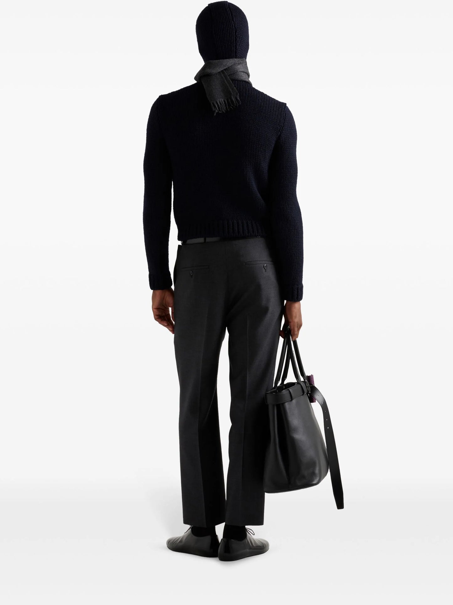 hooded wool jumper