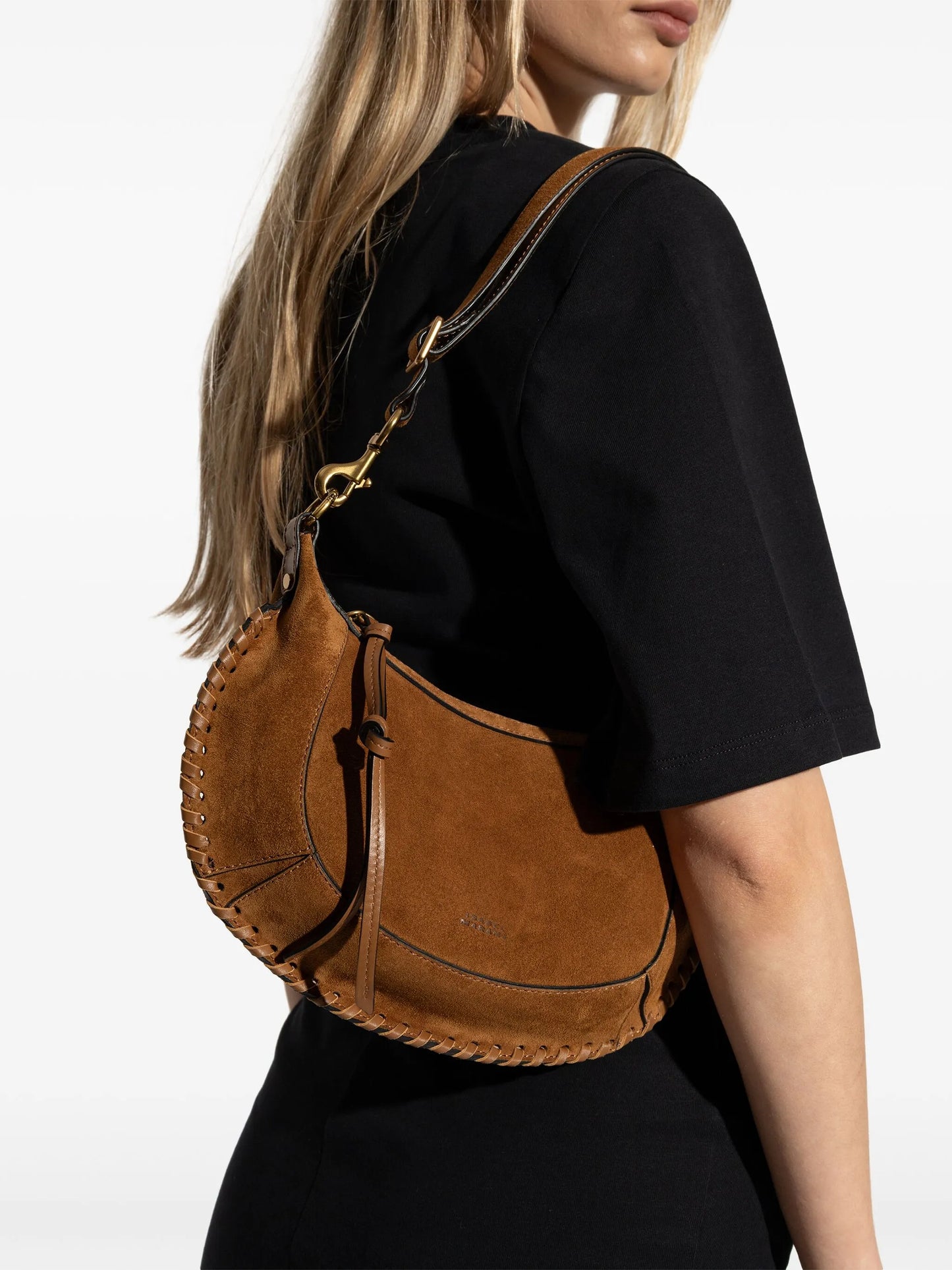 Oskan Moon suede shoulder bag