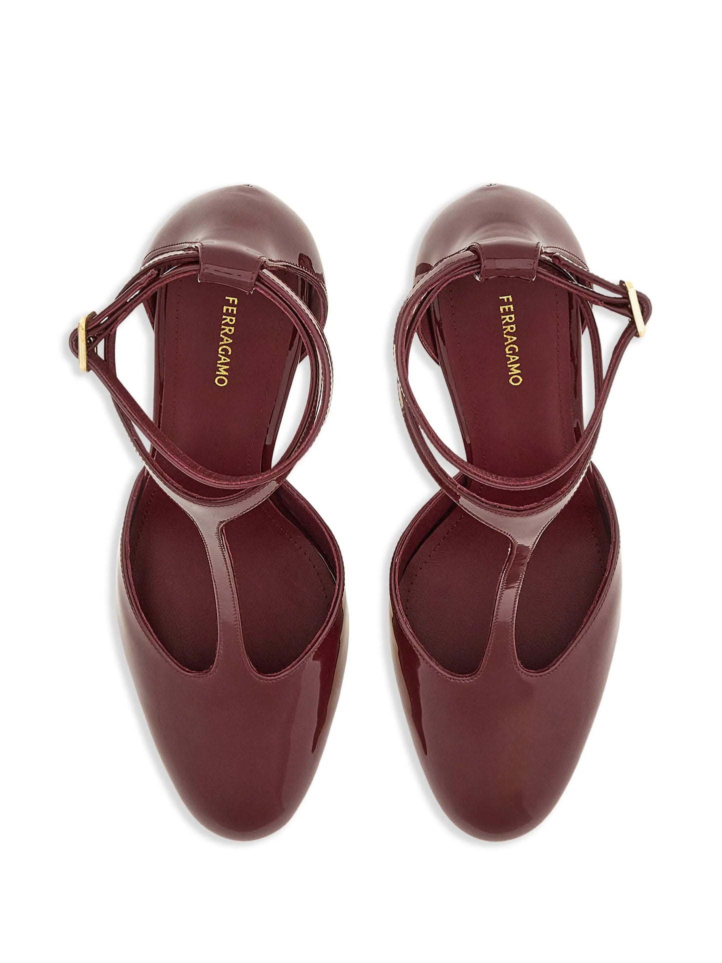 T-strap pumps