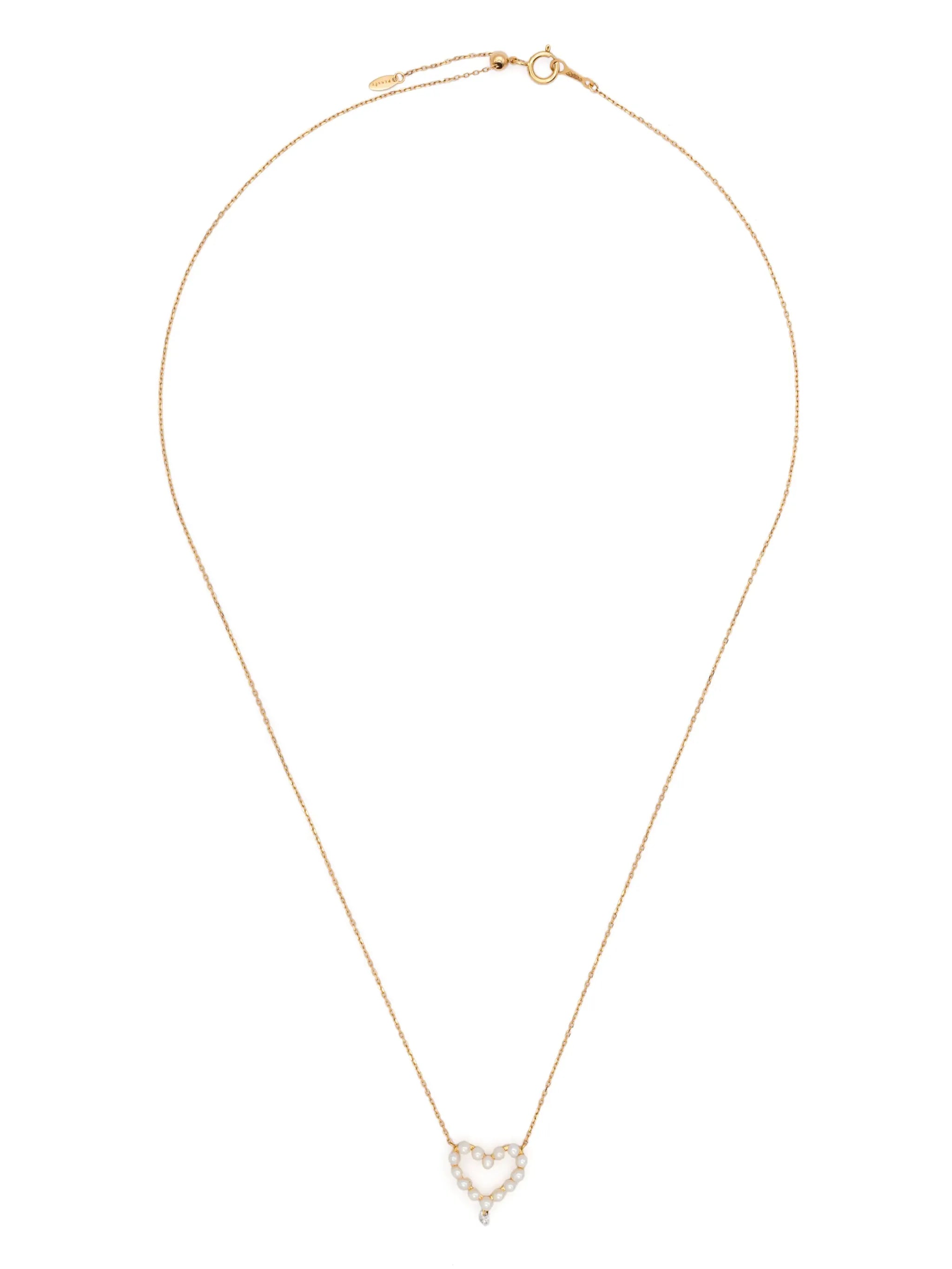 18kt yellow gold Aphrodite diamond and pearl necklace