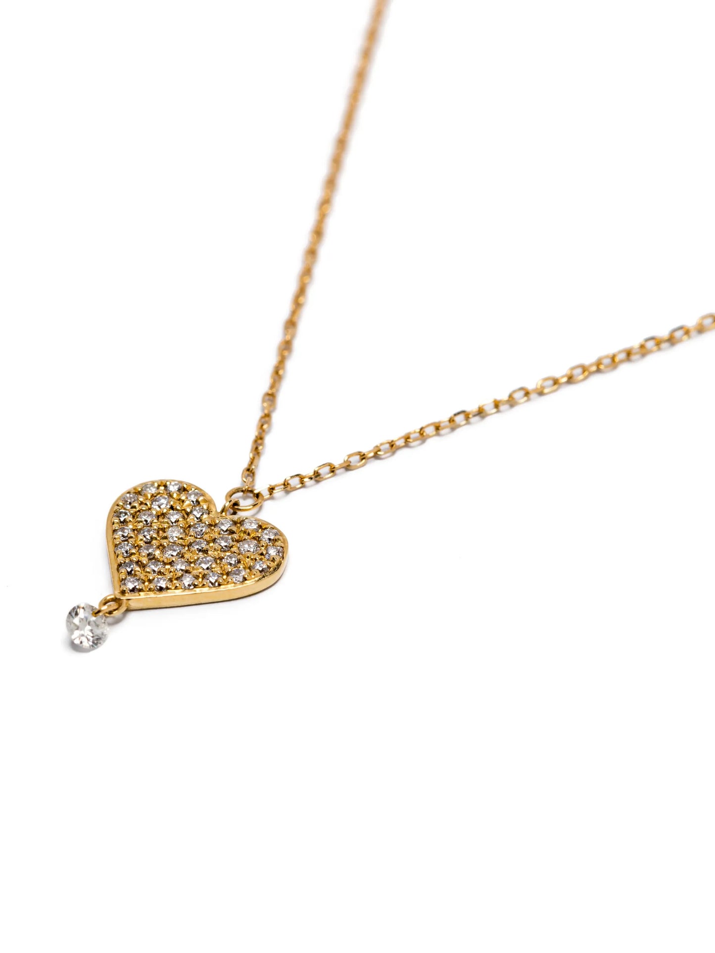 18kt yellow gold diamond necklace