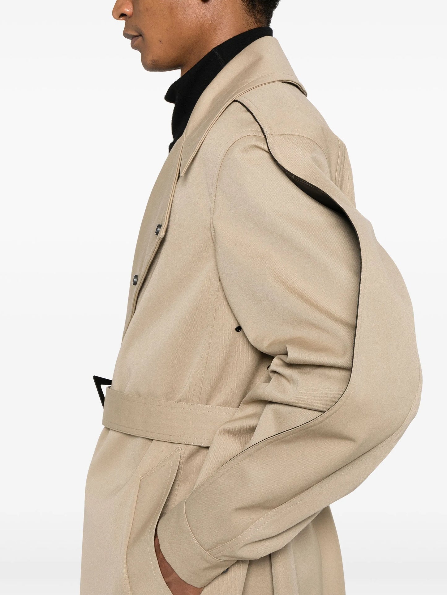 belted trench coat