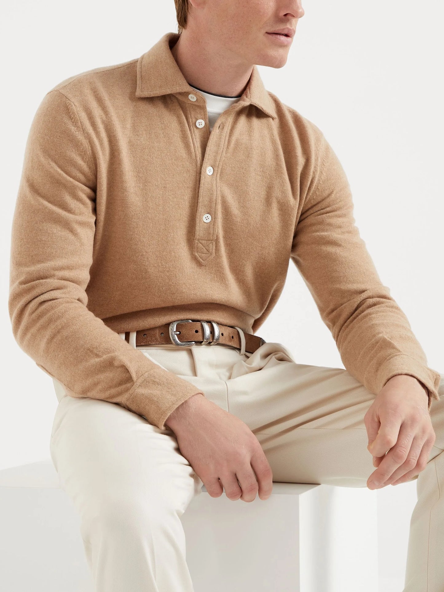 cashmere polo shirt