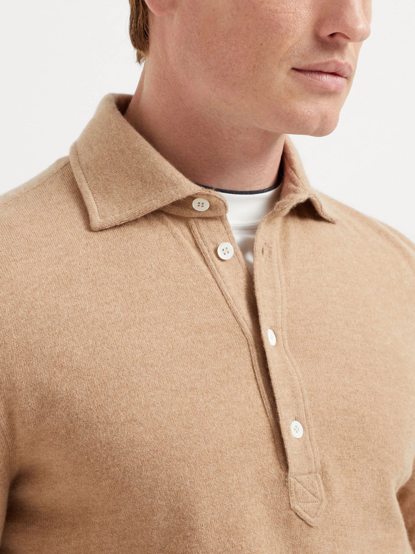 cashmere polo shirt