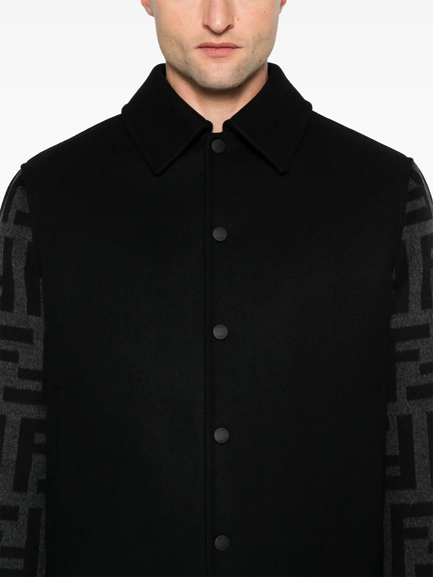 FF-motif bomber jacket