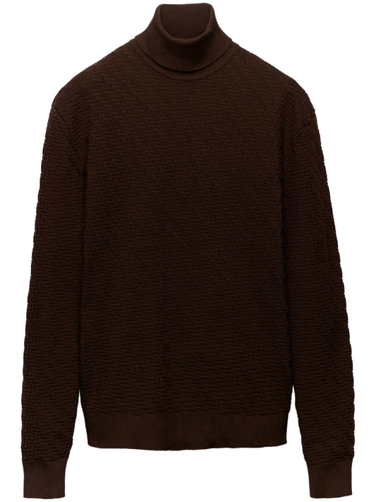 turtleneck nylon sweater