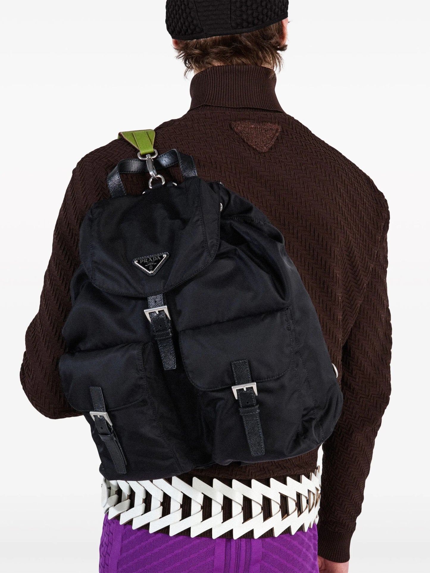 turtleneck nylon sweater