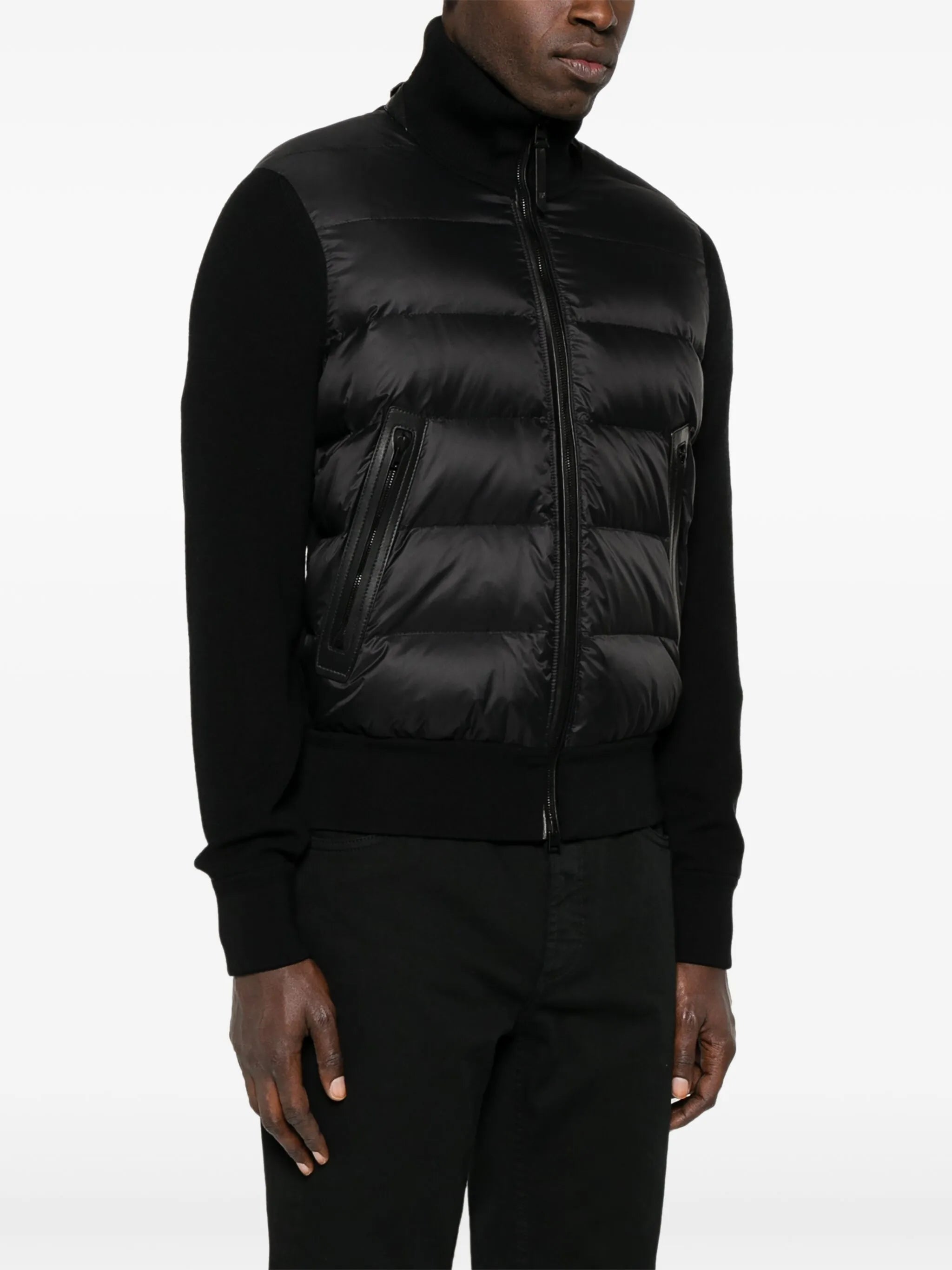 panelled down jacket
