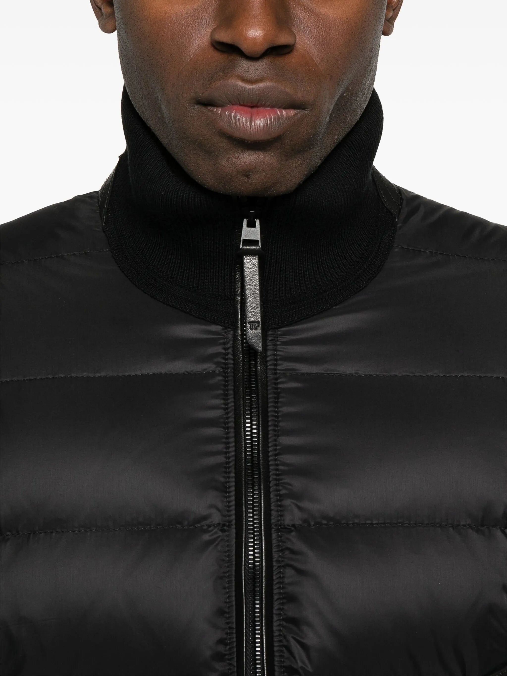 panelled down jacket