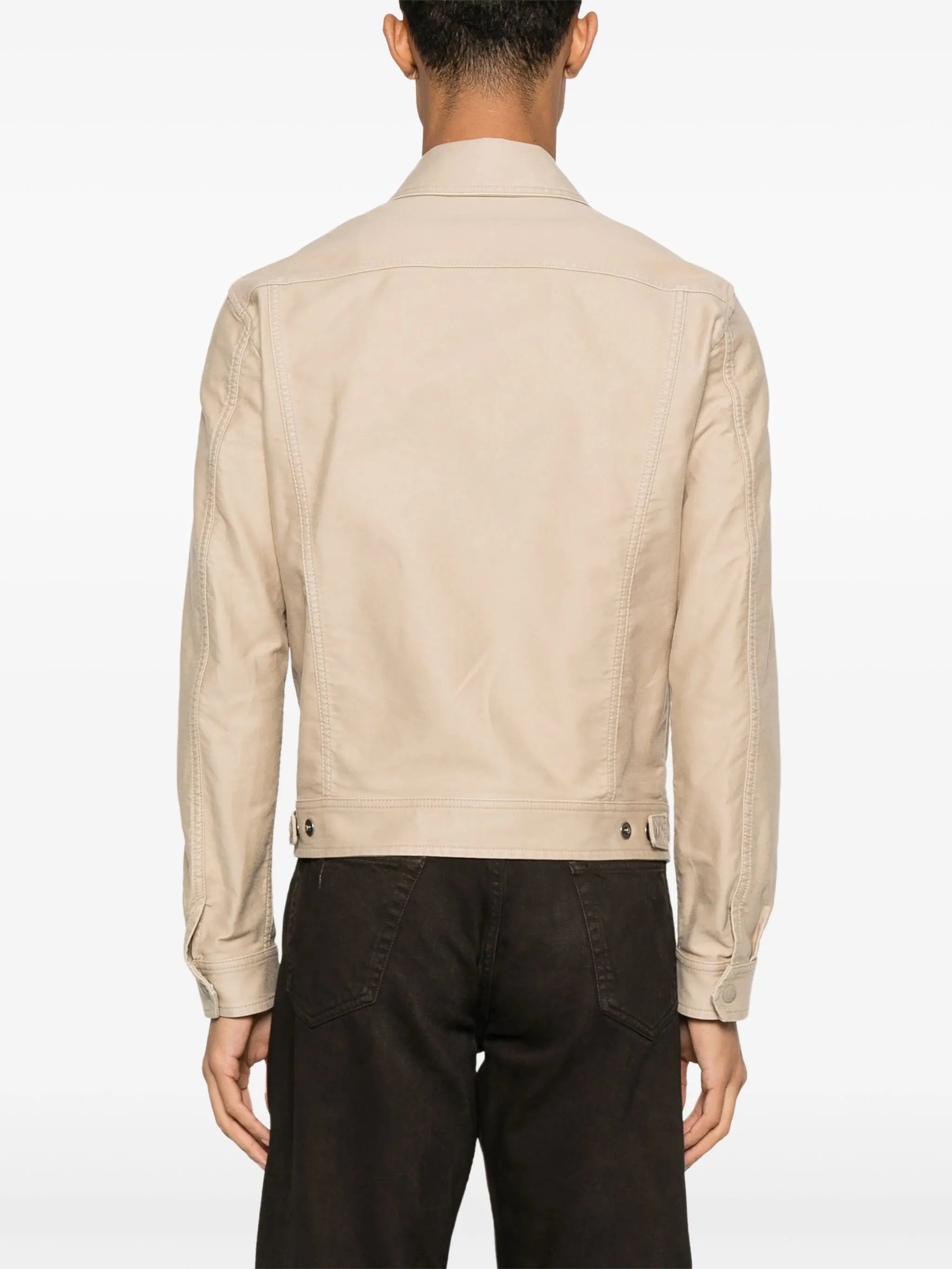 gabardine-weave jacket