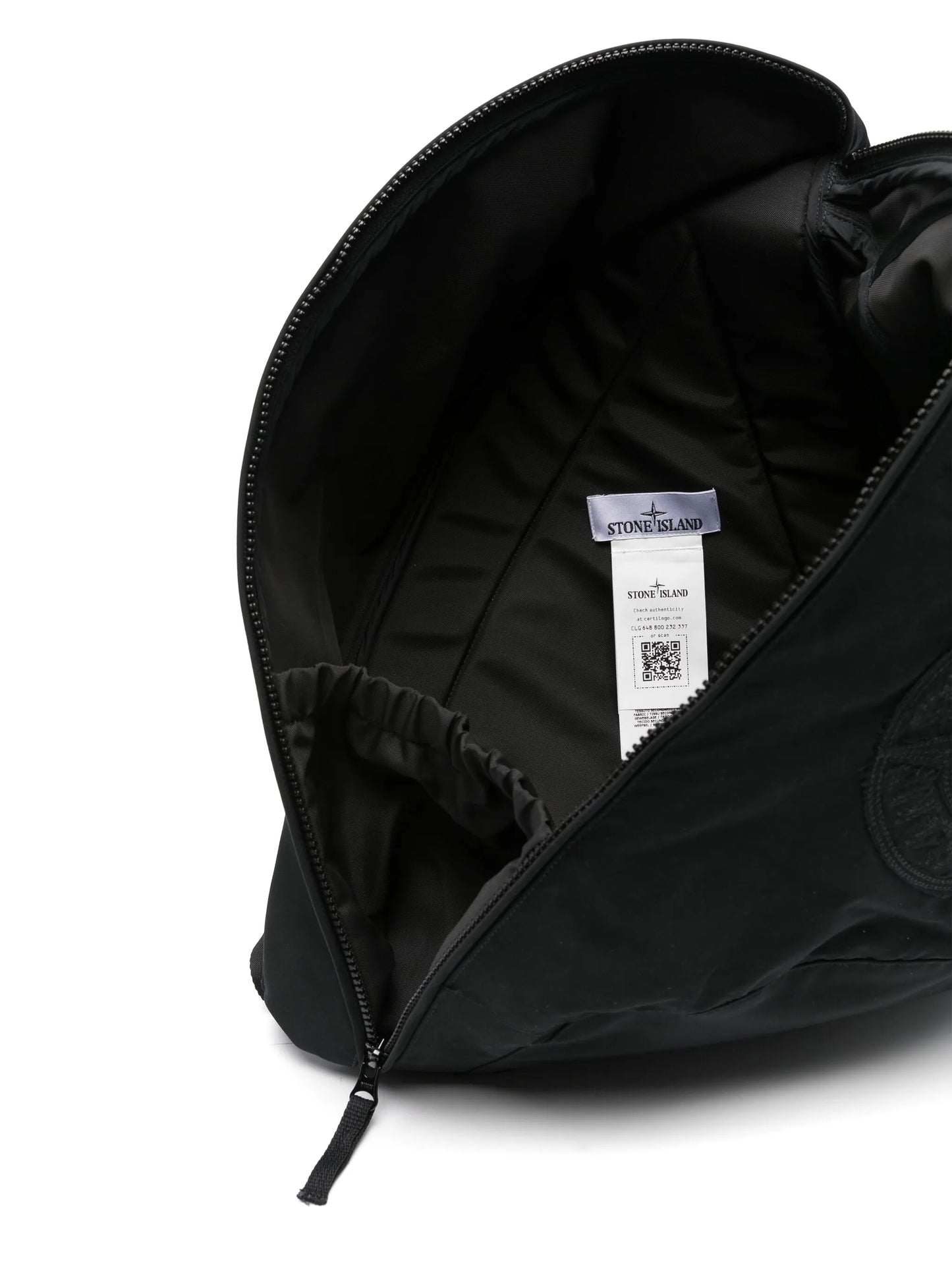 Compass-patch sling backpack