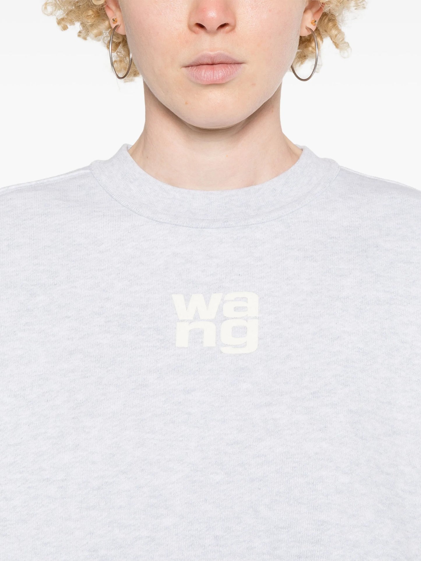 logo-embossed cotton sweatshirt