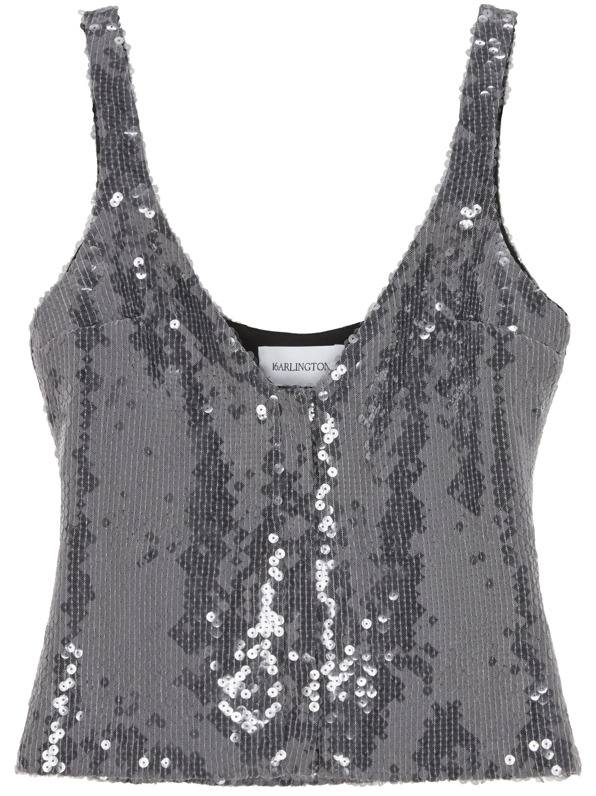 Devereau sequin-embellished top