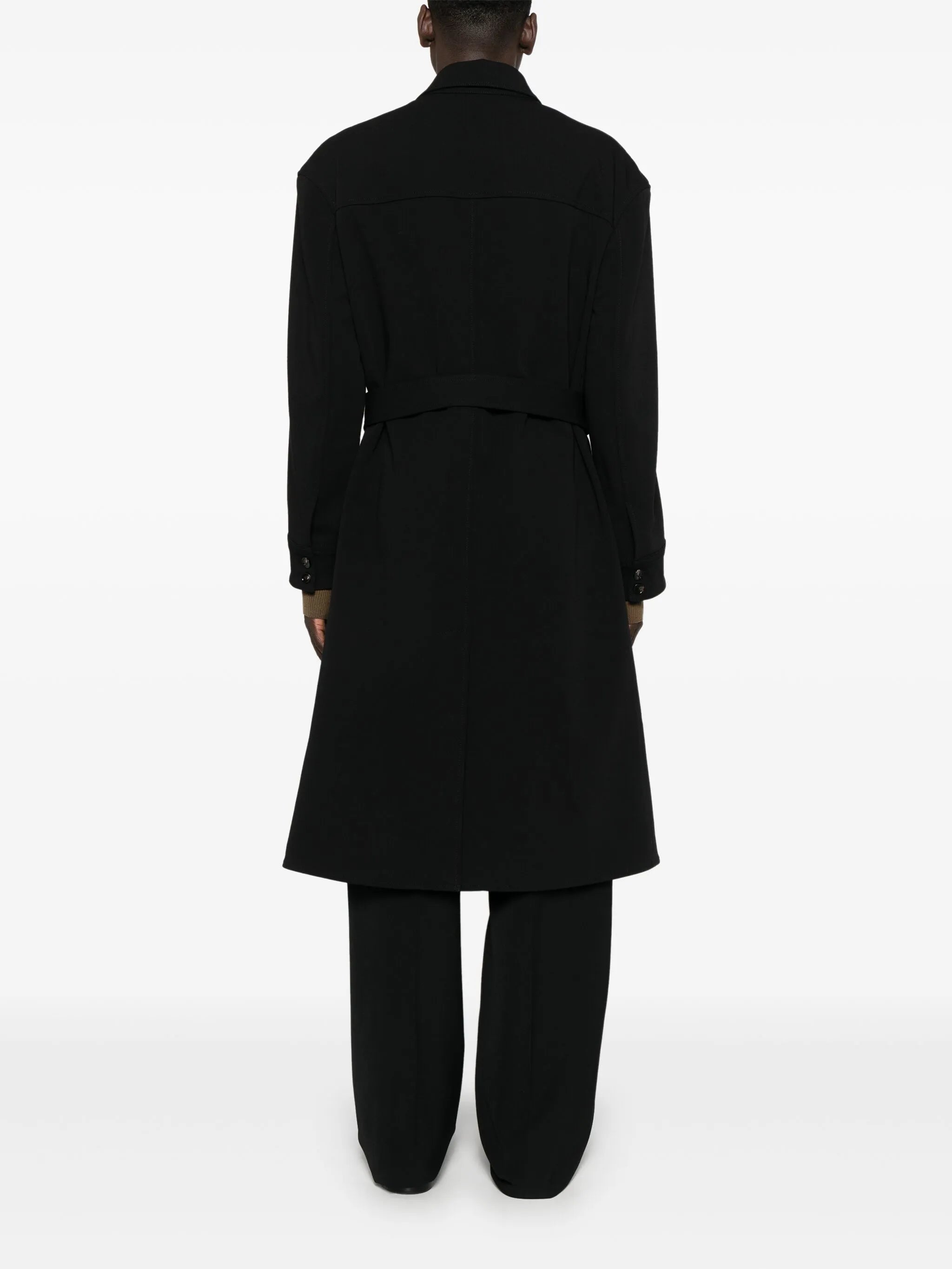 textured trench coat