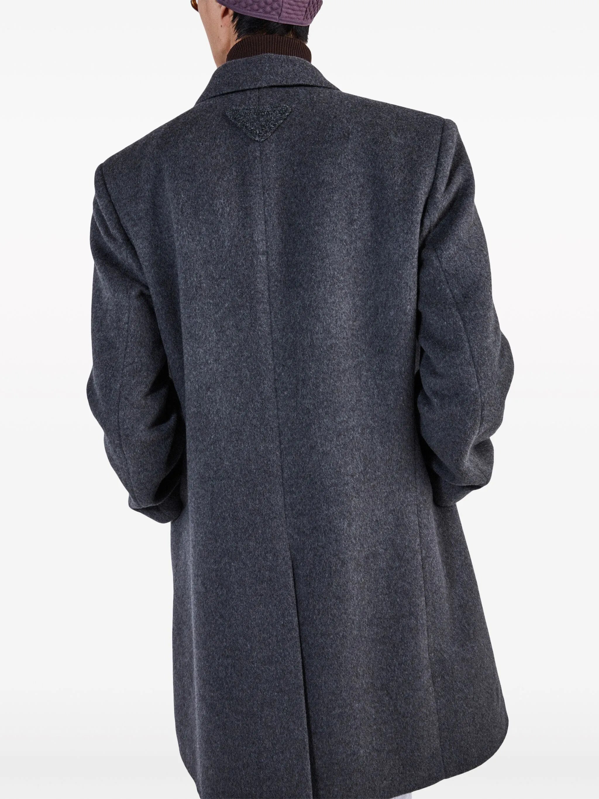 single-breasted wool coat