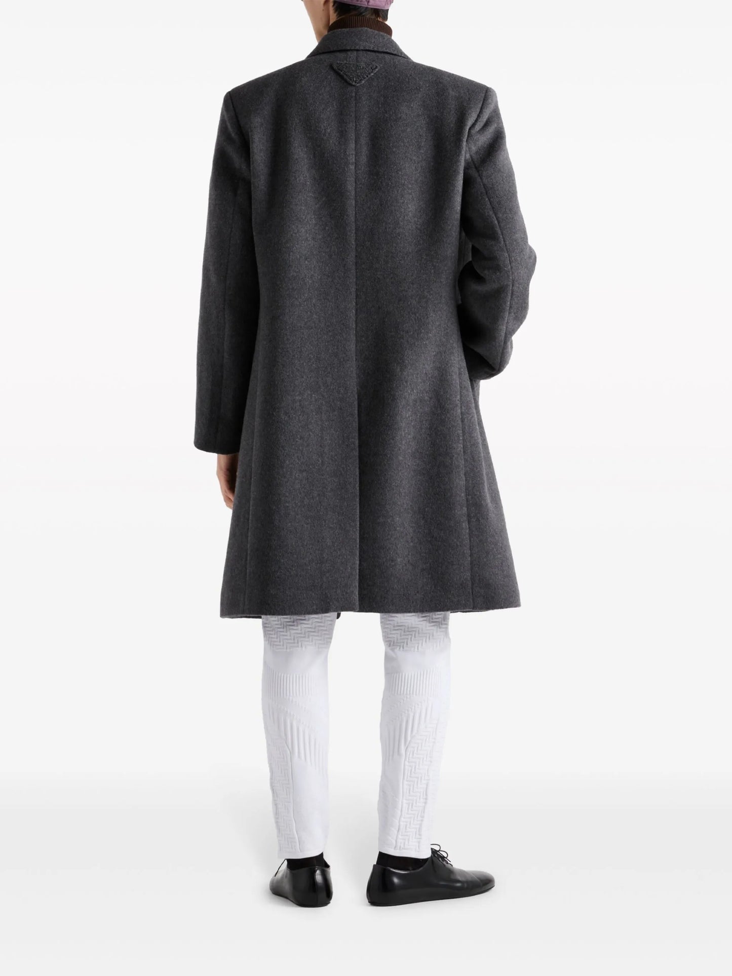 single-breasted wool coat
