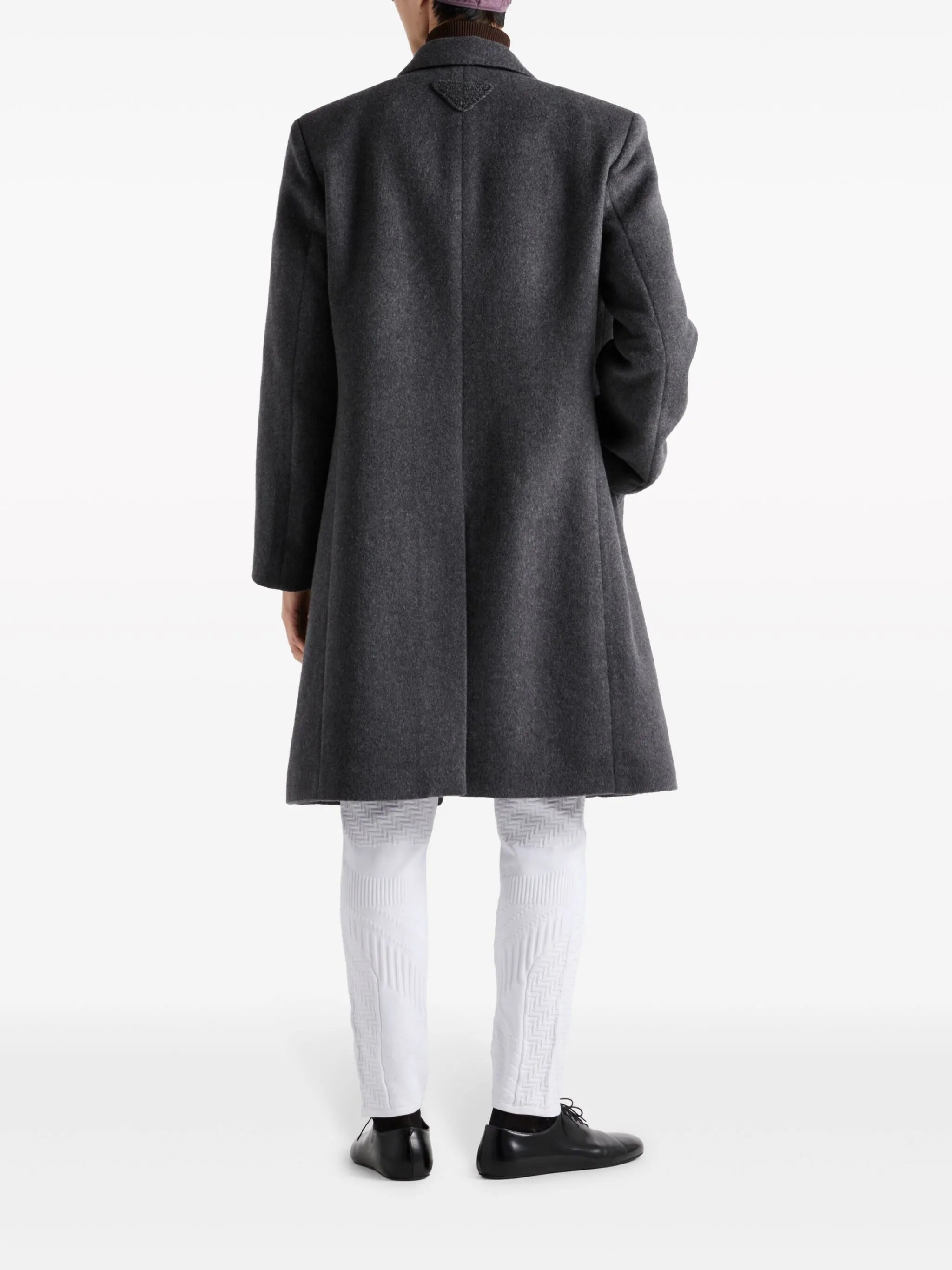 single-breasted wool coat