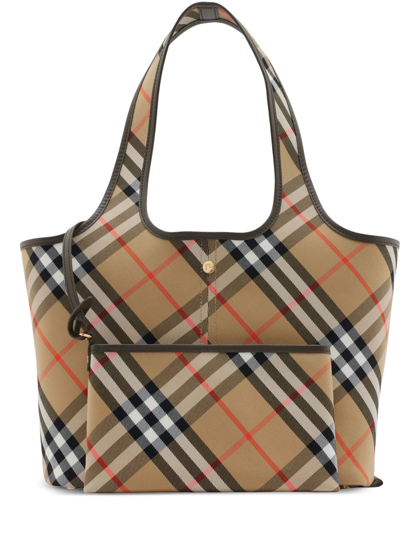 small check tote bag