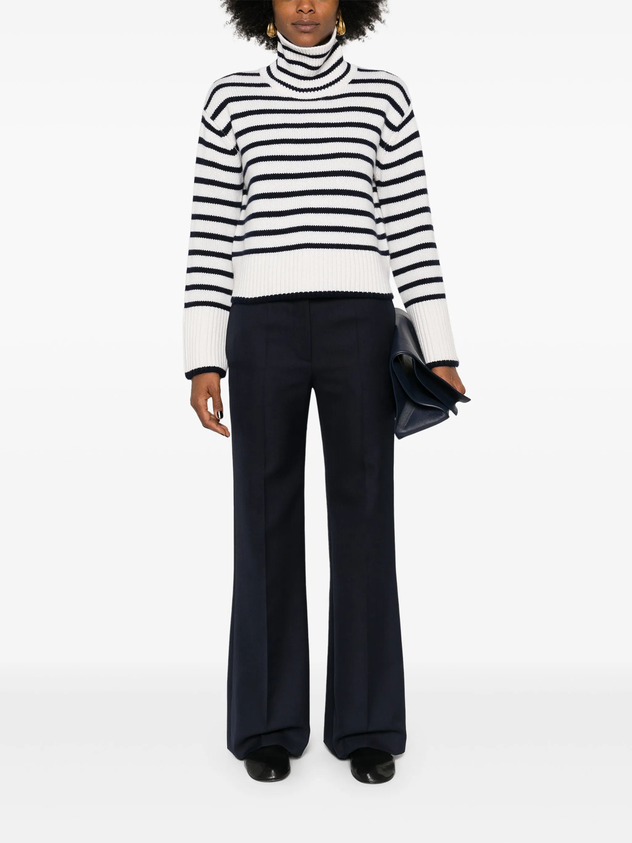 Fleur striped cashmere jumper