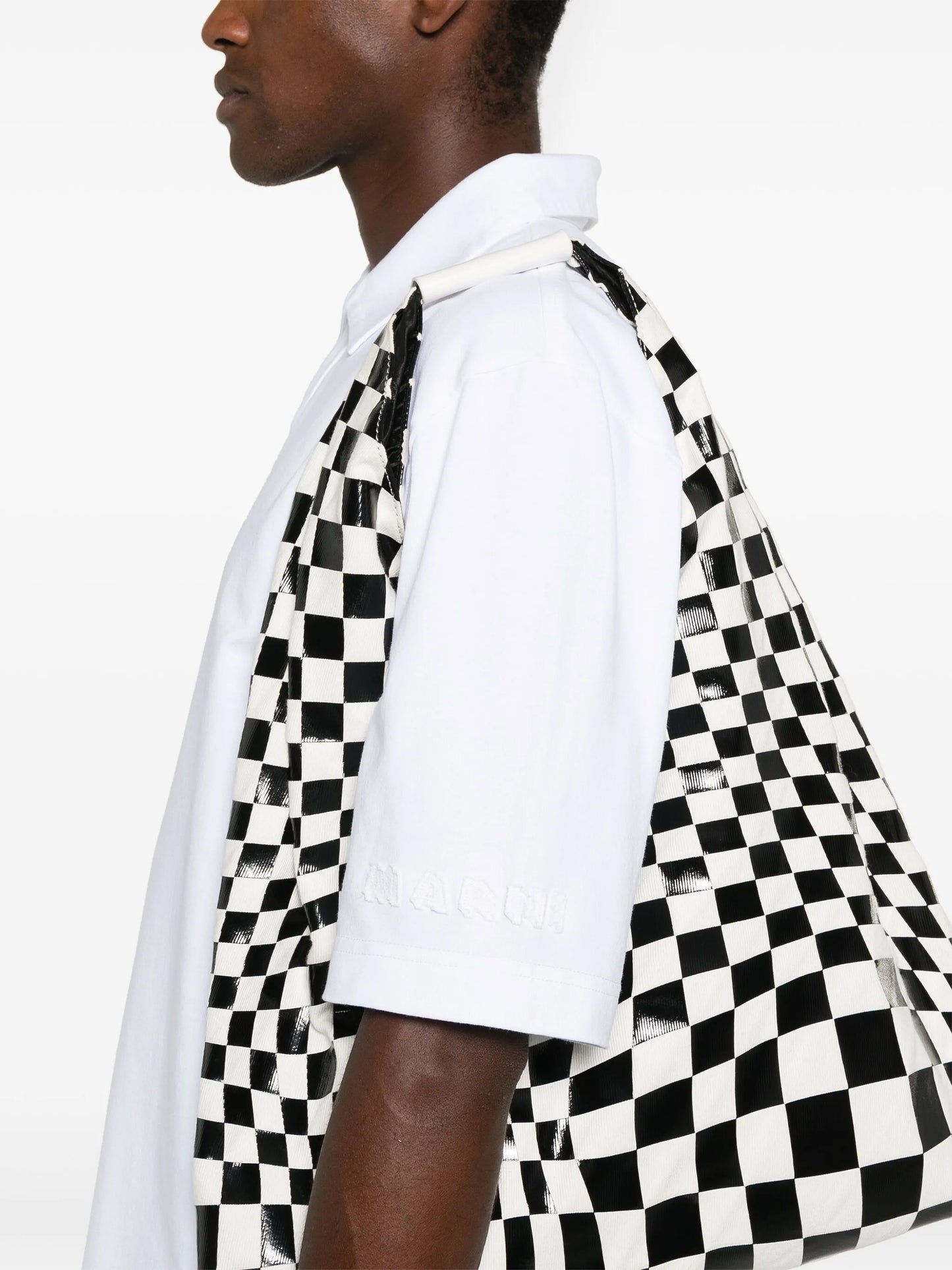 logo-patch polo shirt