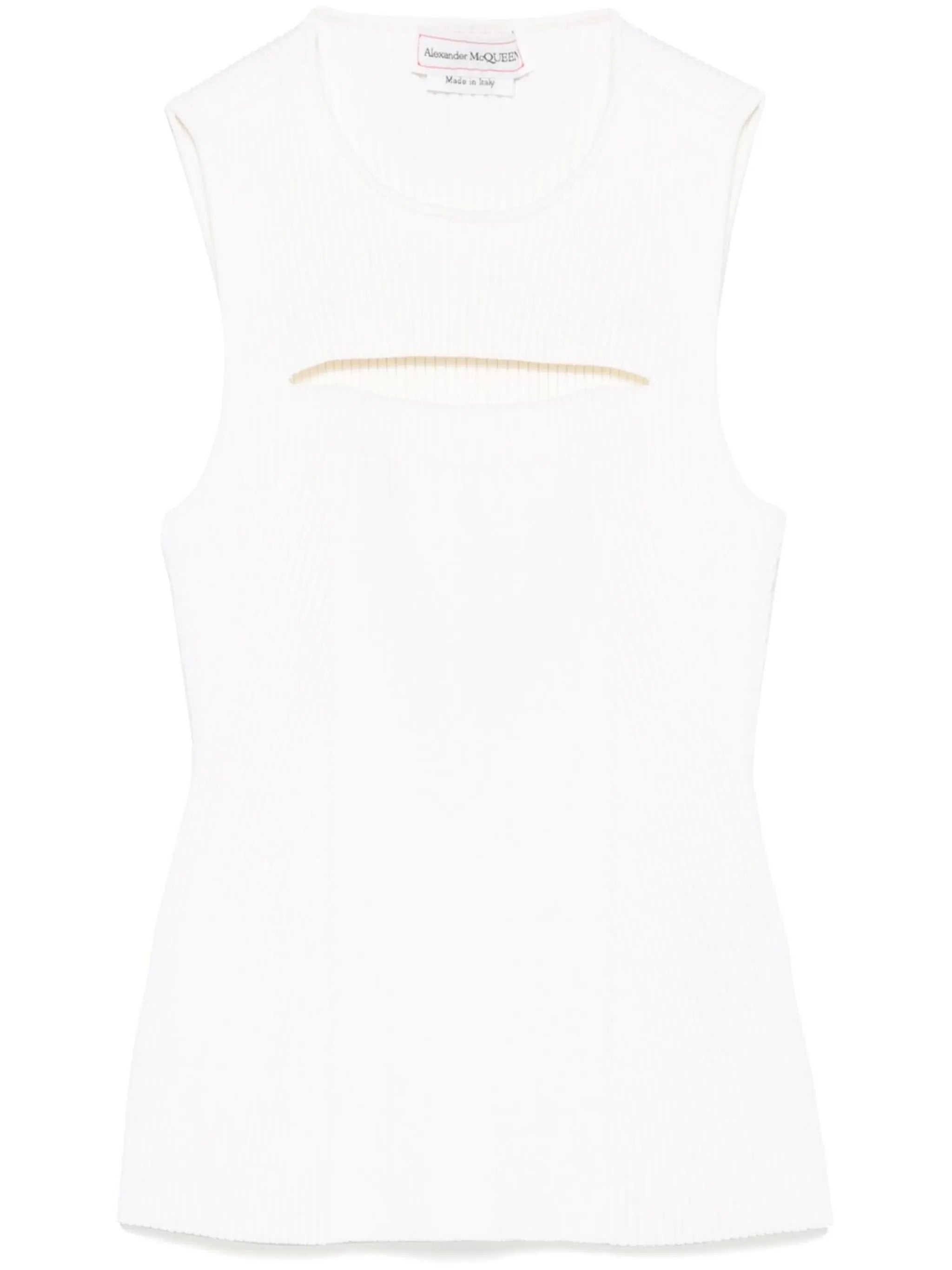 slashed knitted top