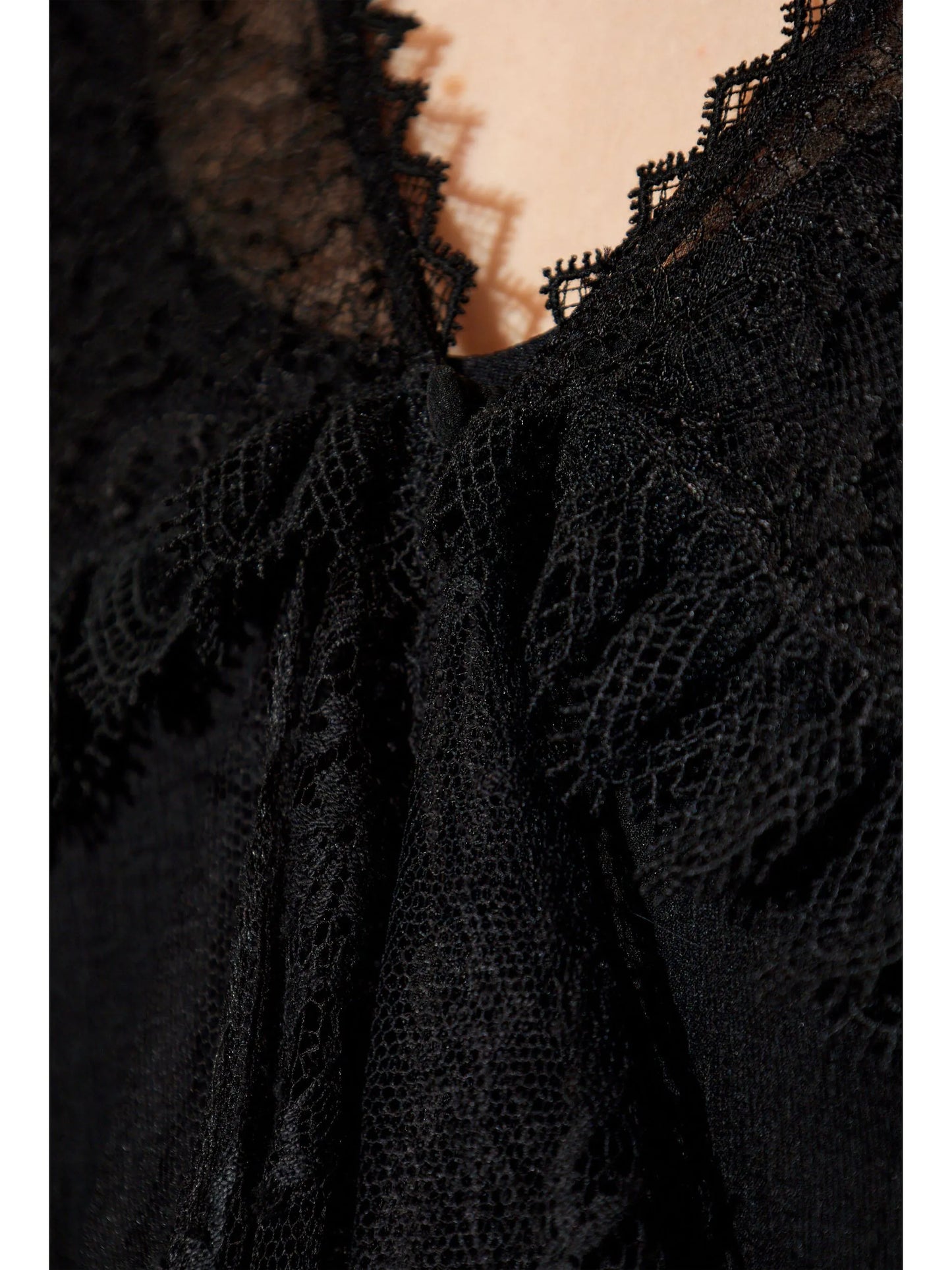 lace silk top