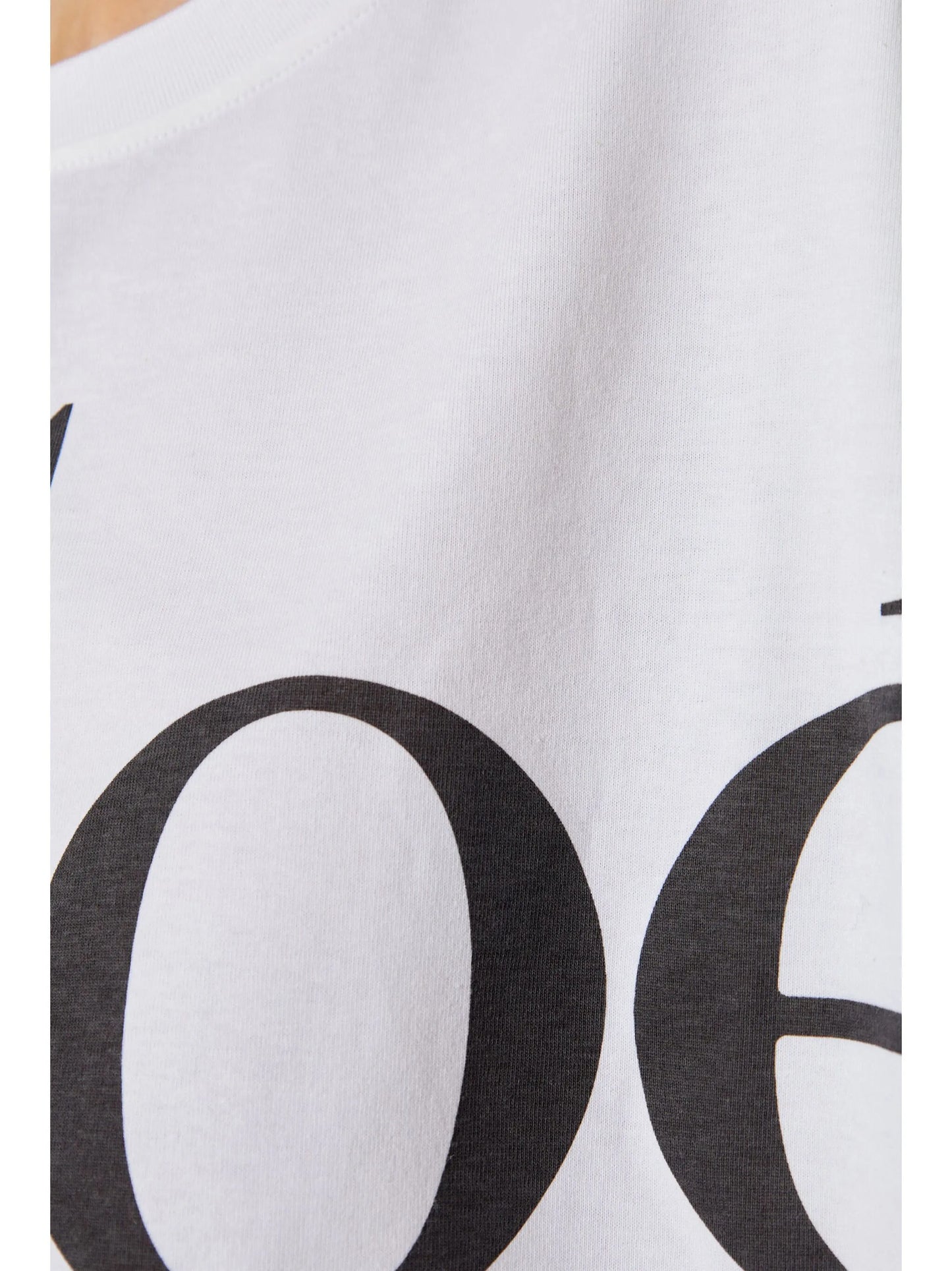 logo-print crop top
