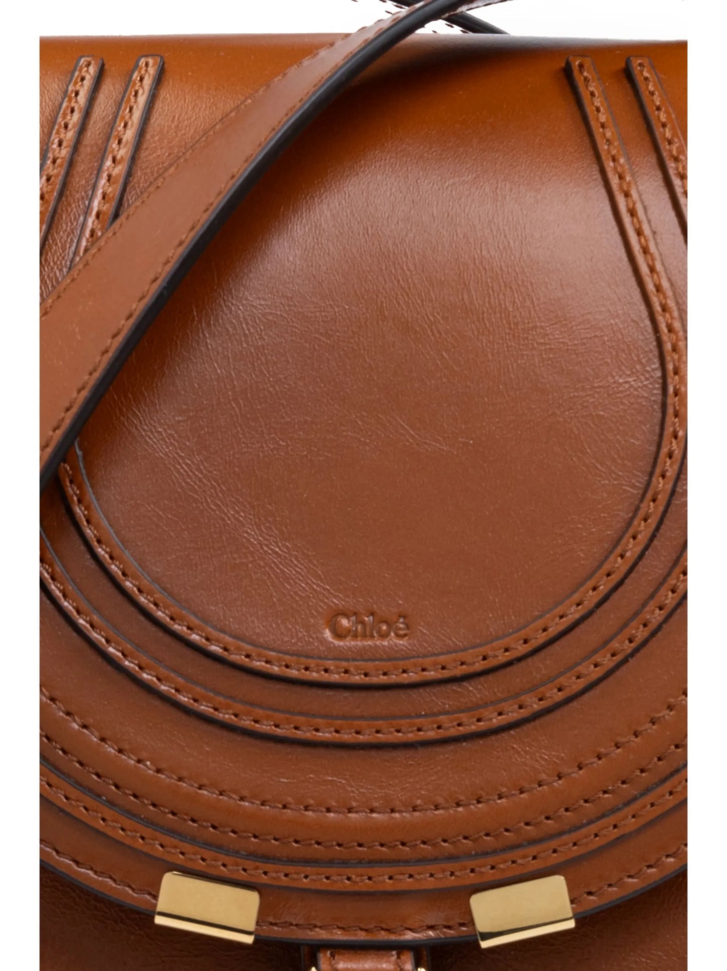 small Marcie leather saddle bag