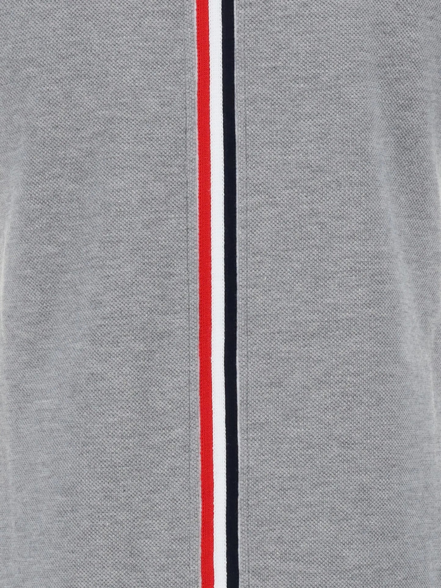 RWB-stripe midi polo dress