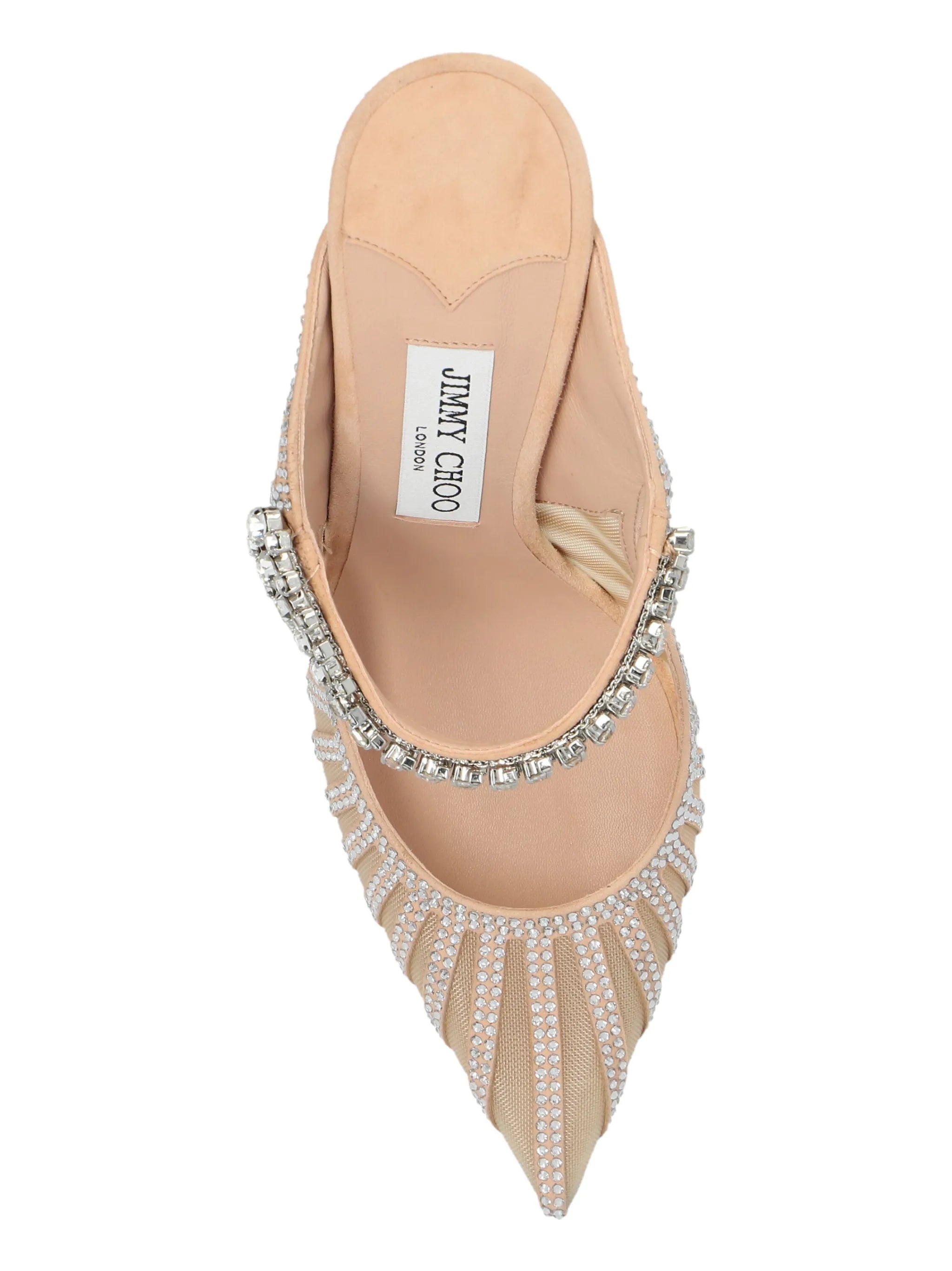 100mm Bing crystal-embellished mules